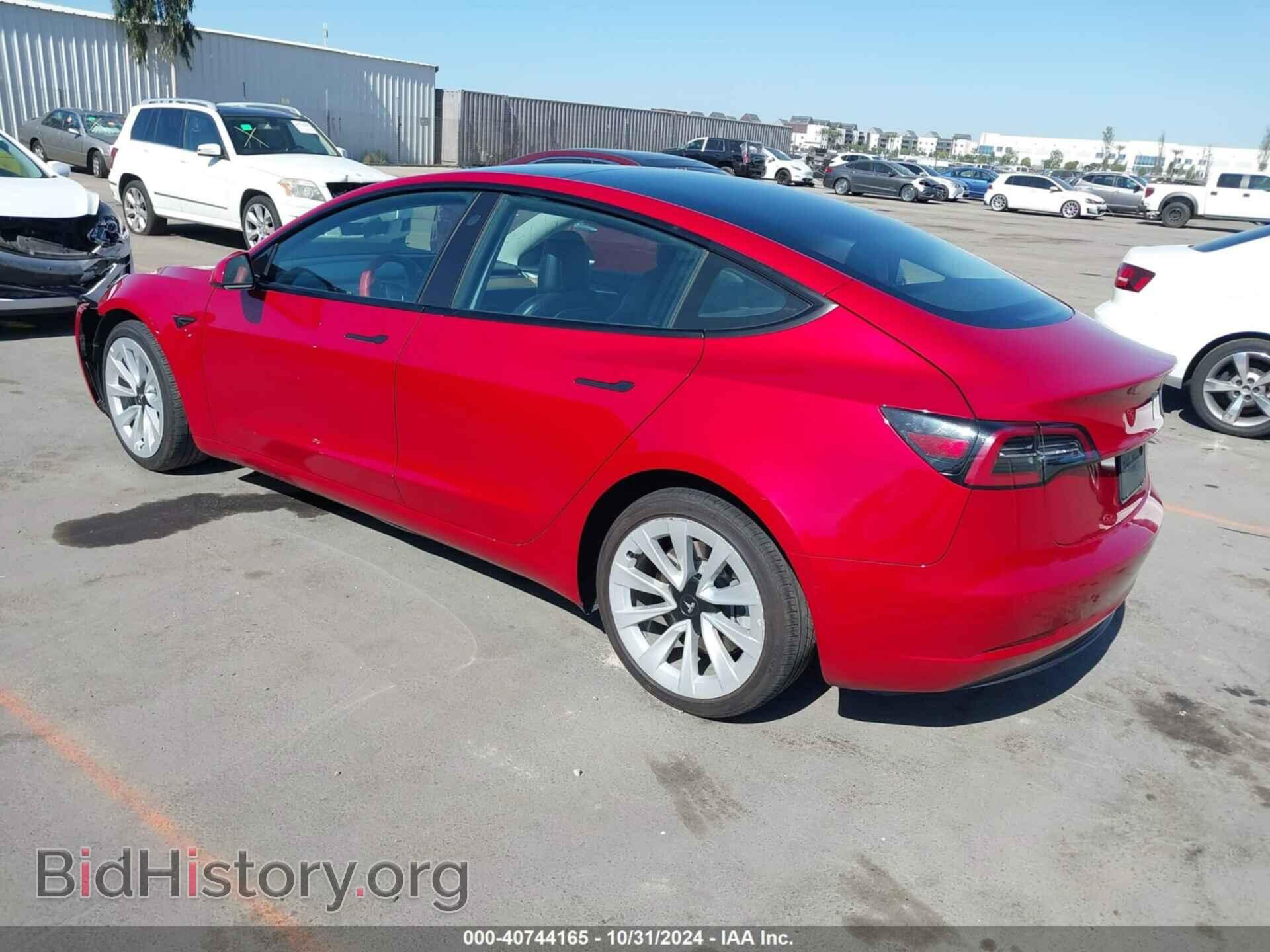 2022 TESLA MODEL 3 - VIN: 5YJ3E1EA2NF190141 - Фото 3
