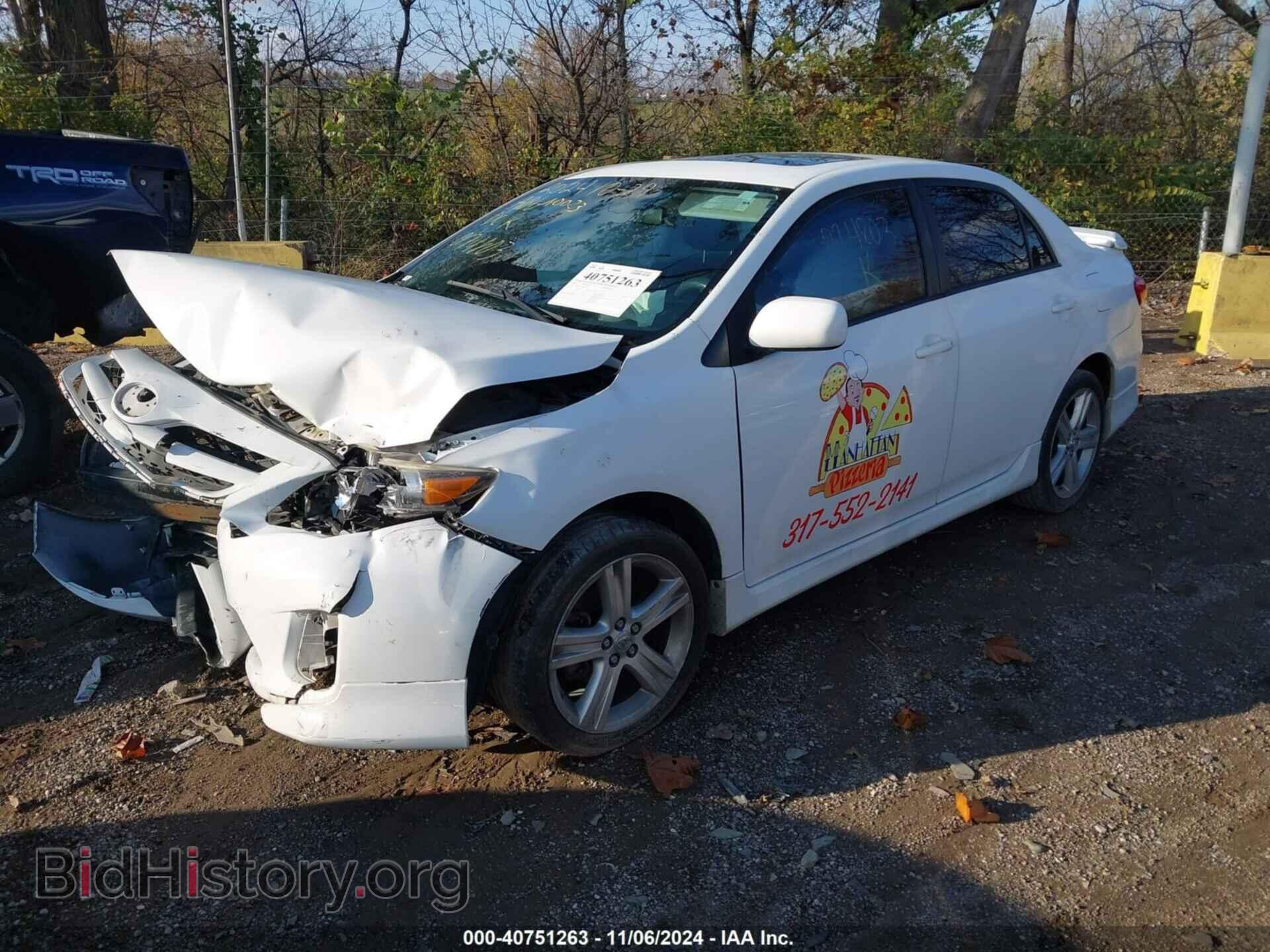 2013 TOYOTA COROLLA - VIN: 2T1BU4EE4DC074803 - Фото 2