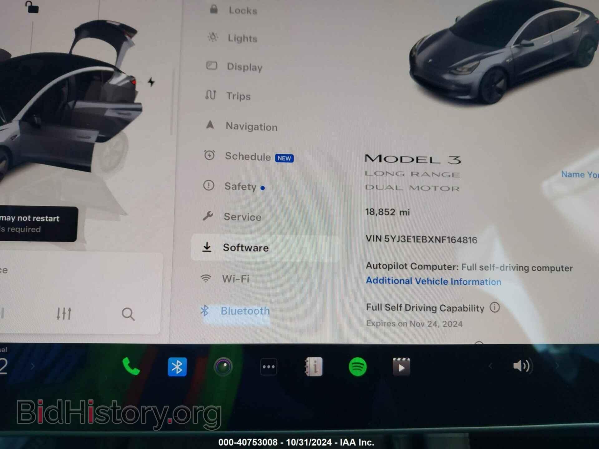 2022 TESLA MODEL 3 - VIN: 5YJ3E1EBXNF164816 - Фото 7