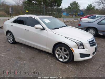 2013 Cadillac ATS Luxury, white — VIN 1G6AH5R3XD0100266, IAAI