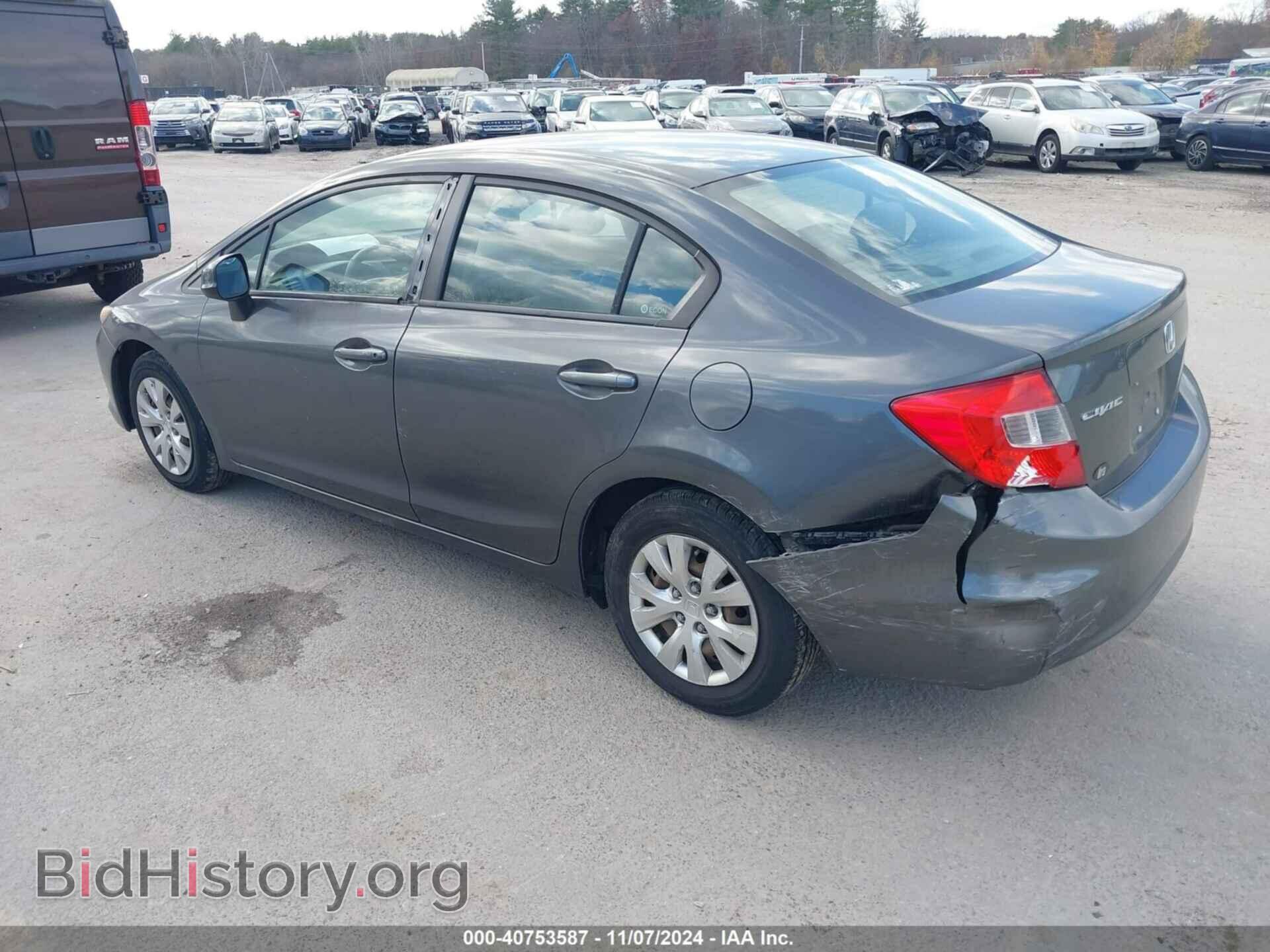 2012 HONDA CIVIC - VIN: 2HGFB2F59CH558160 - Фото 3