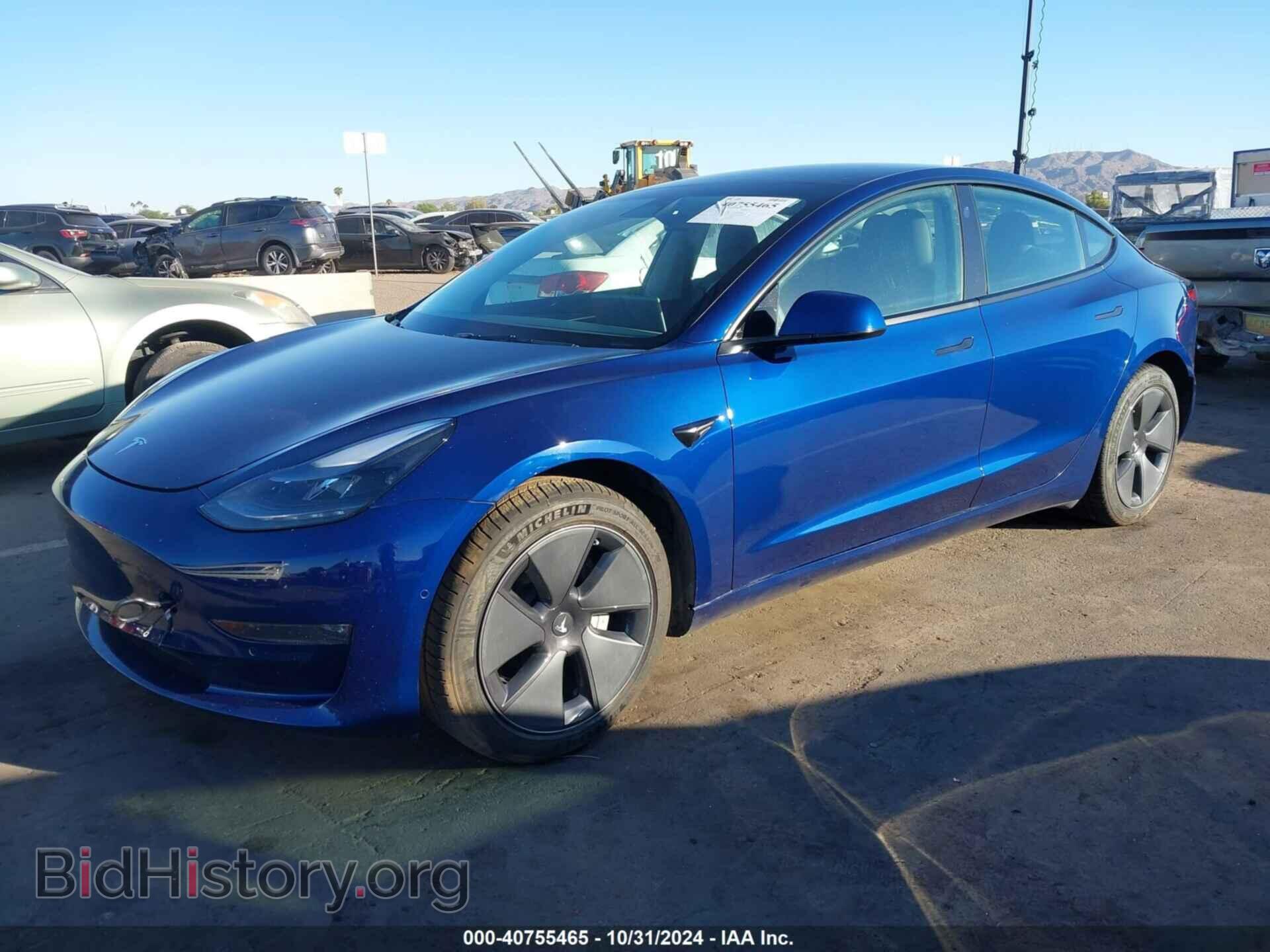 2022 TESLA MODEL 3 - VIN: 5YJ3E1EB6NF294155 - Фото 2