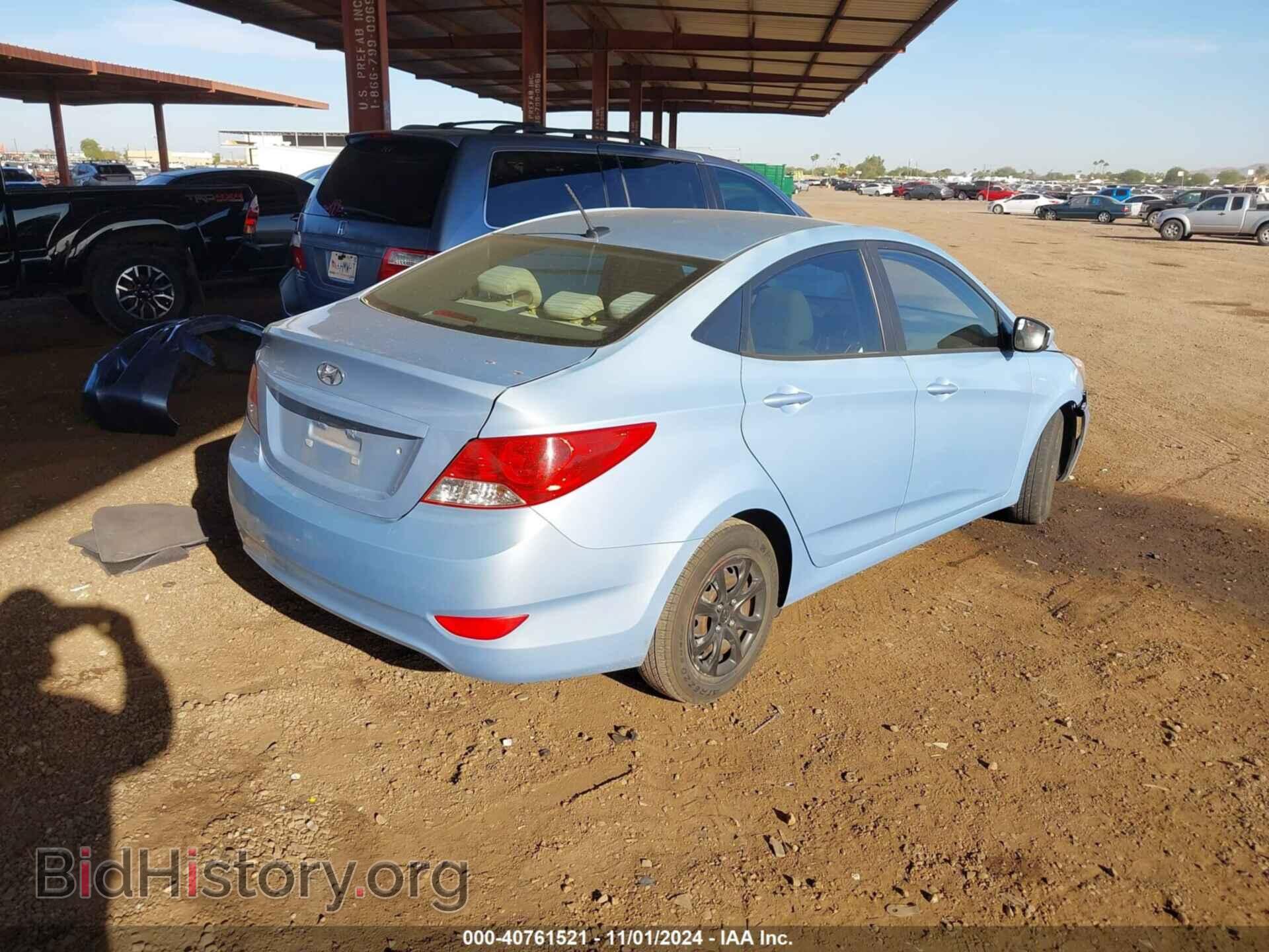 2014 HYUNDAI ACCENT - VIN: KMHCT4AE9EU665030 - Фото 4