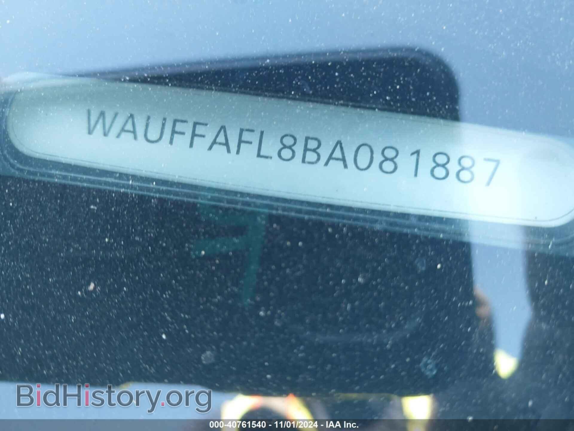 2011 AUDI A4 - VIN: WAUFFAFL8BA081887 - Фото 9