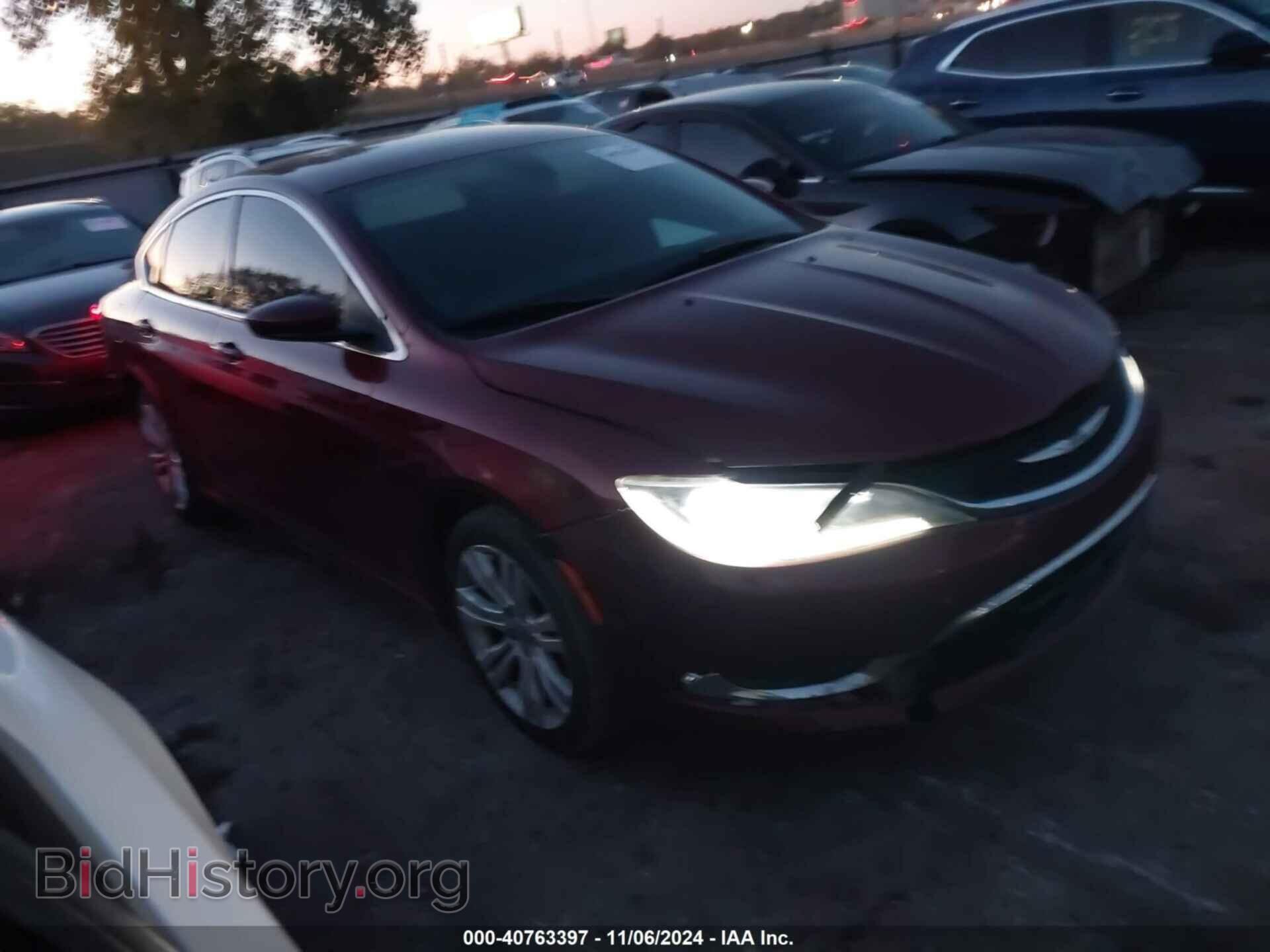 Фотография 1C3CCCAB5FN667782 - CHRYSLER 200 2015