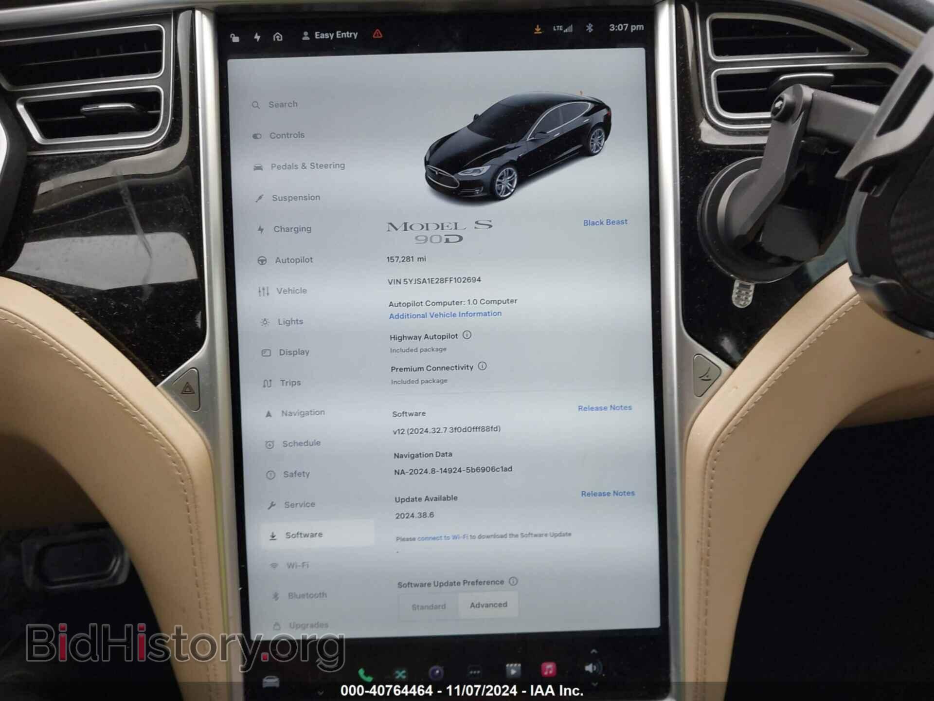 2015 TESLA MODEL S - VIN: 5YJSA1E28FF102694 - Photo 18