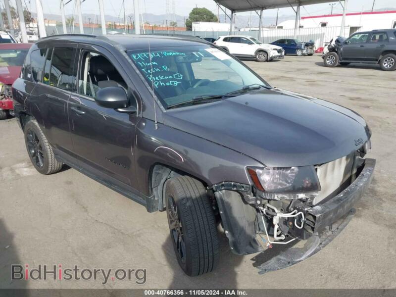2014 Jeep COMPASS Altitude (VIN 1C4NJCBA5ED729962) — фото 1 из 17, IAAI, повреждение: передняя часть