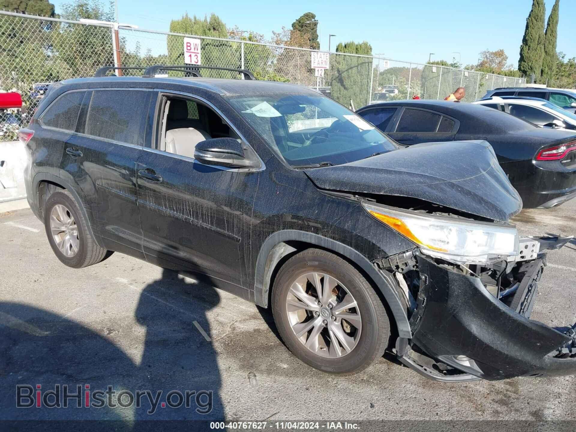 Photo 5TDKKRFH3FS112768 - TOYOTA HIGHLANDER 2015