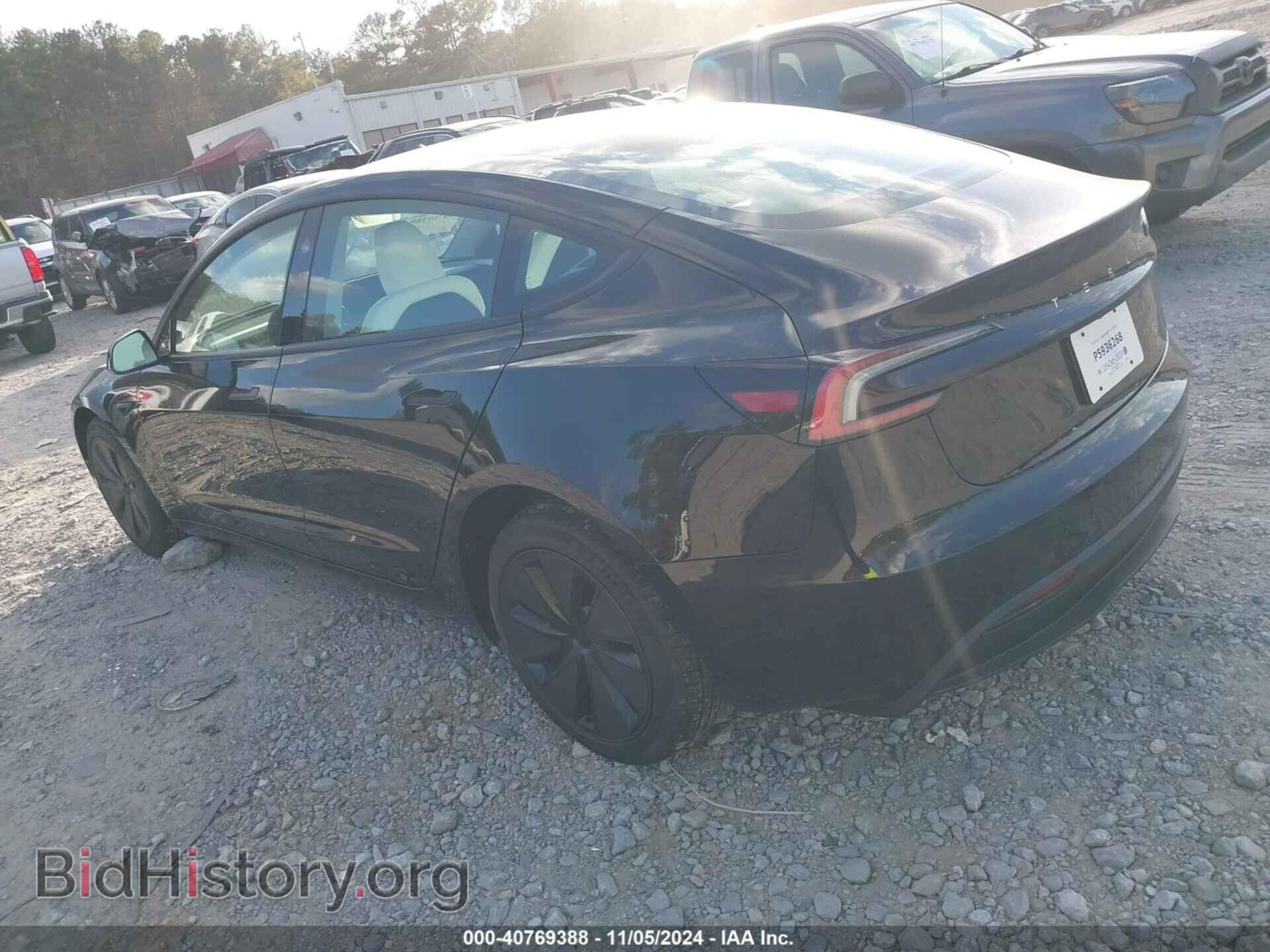 2024 TESLA MODEL 3 - VIN: 5YJ3E1EA0RF848822 - Фото 3