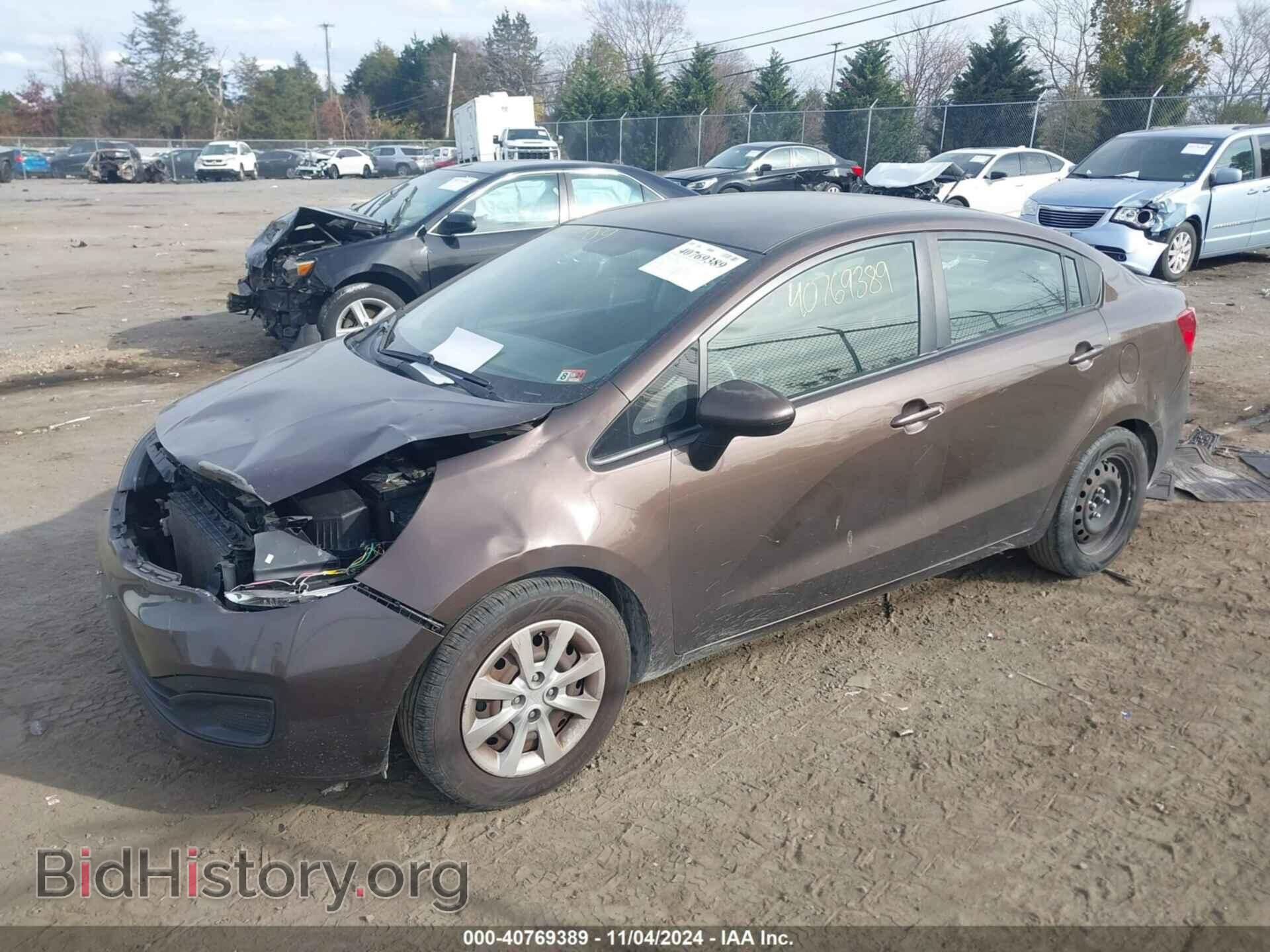 2012 KIA RIO - VIN: KNADN4A35C6058154 - Фото 2