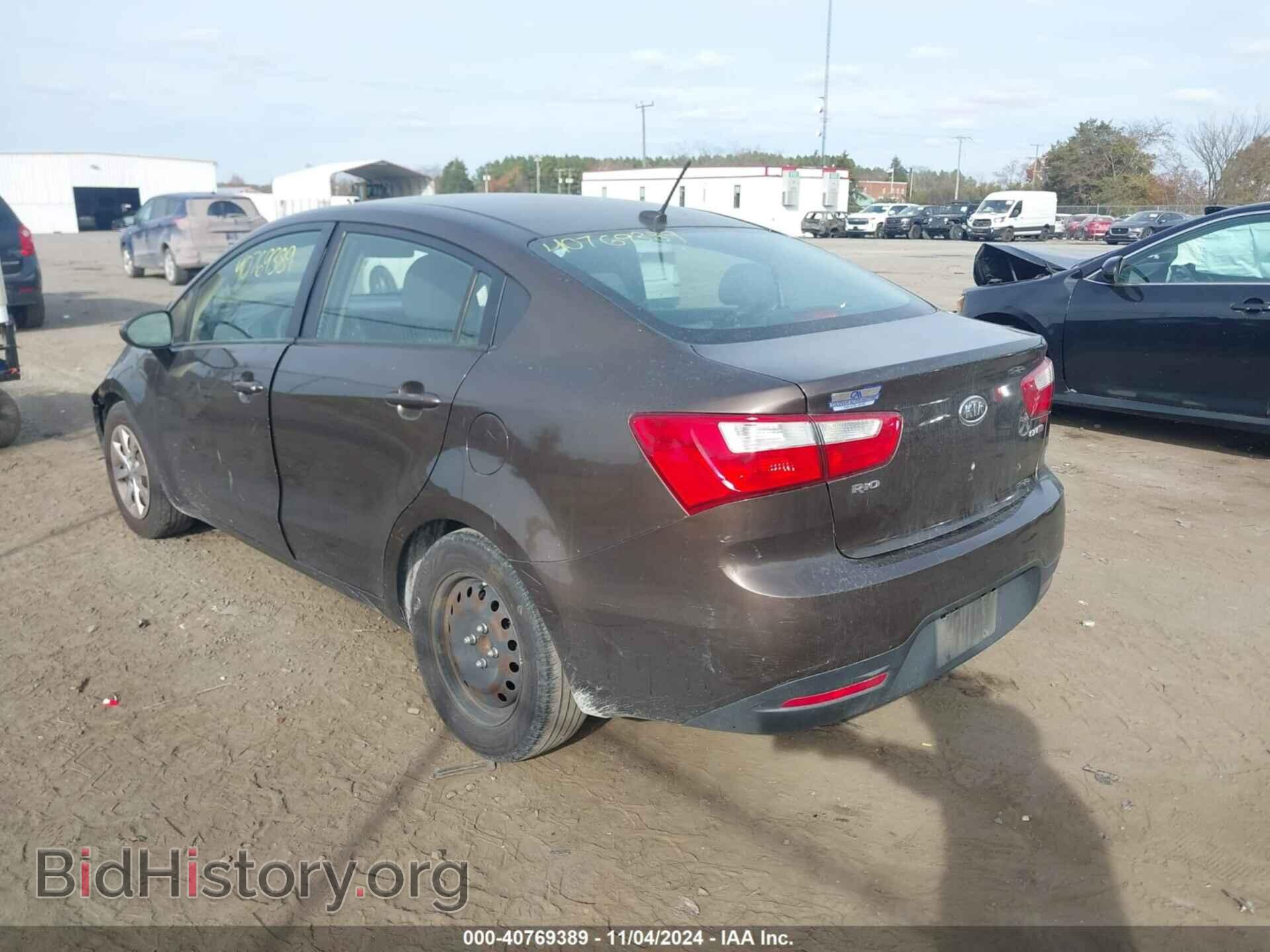 2012 KIA RIO - VIN: KNADN4A35C6058154 - Фото 3