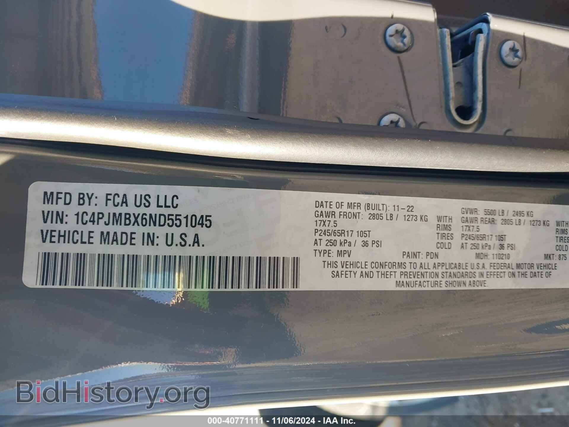 2022 JEEP CHEROKEE - VIN: 1C4PJMBX6ND551045 - Фото 9