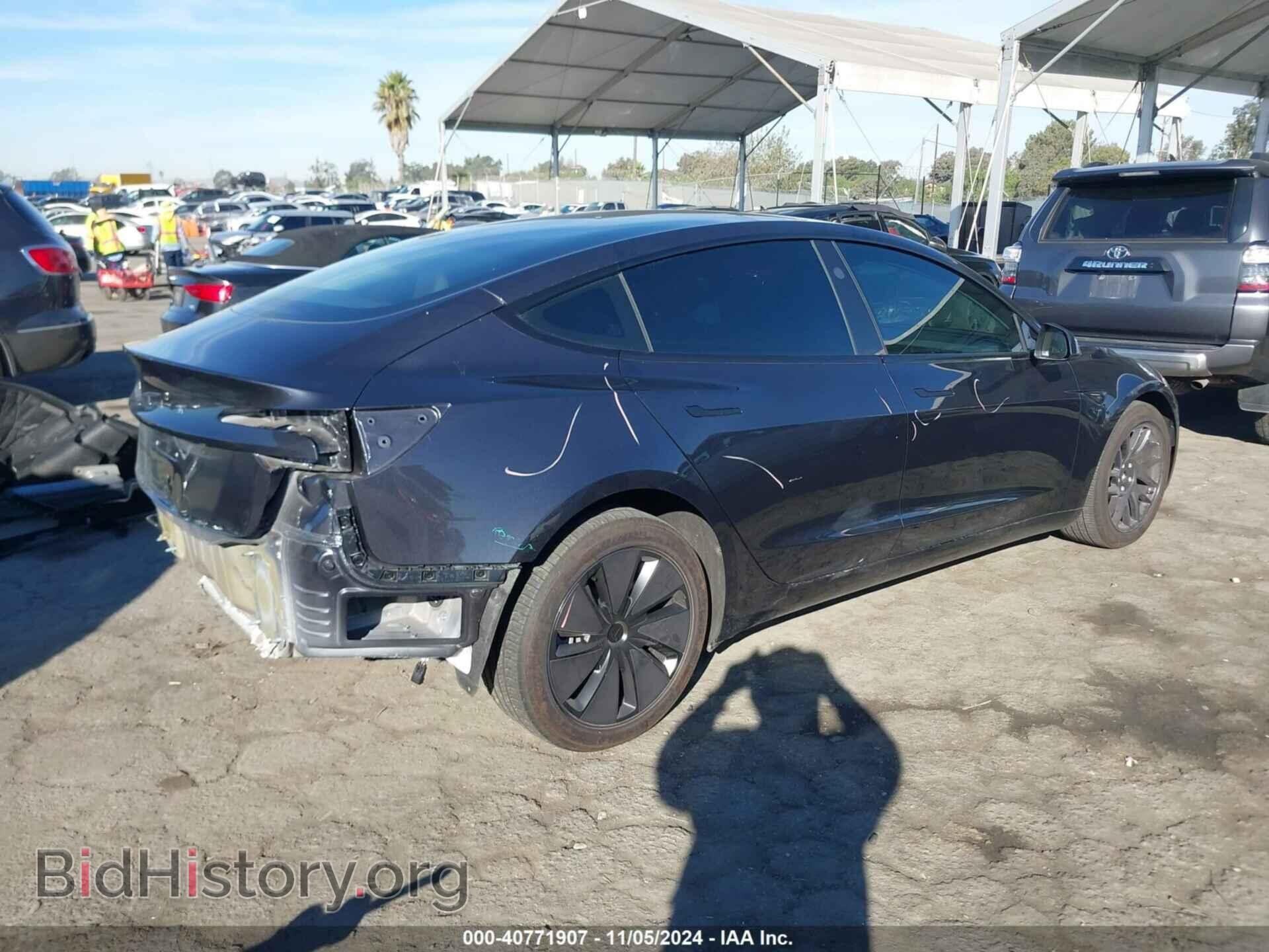 2024 TESLA MODEL 3 - VIN: 5YJ3E1EA9RF786143 - Фото 4