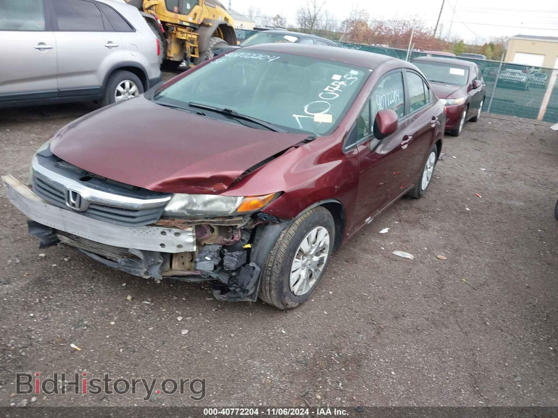 2012 HONDA CIVIC - VIN: 19XFB2F57CE100773 - Фото 2