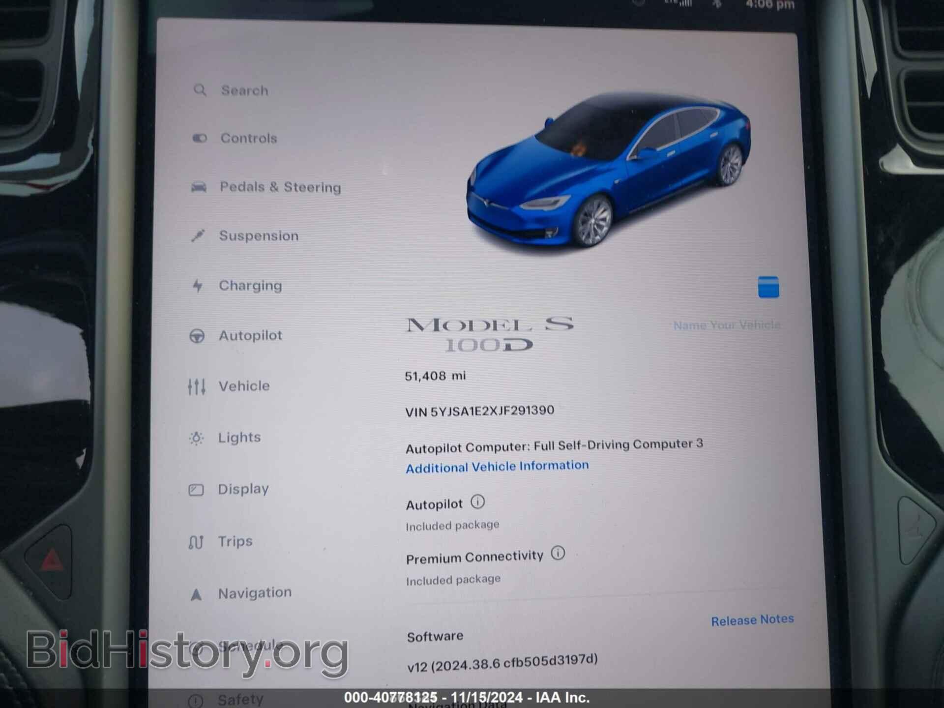 2018 TESLA MODEL S - VIN: 5YJSA1E2XJF291390 - Photo 7