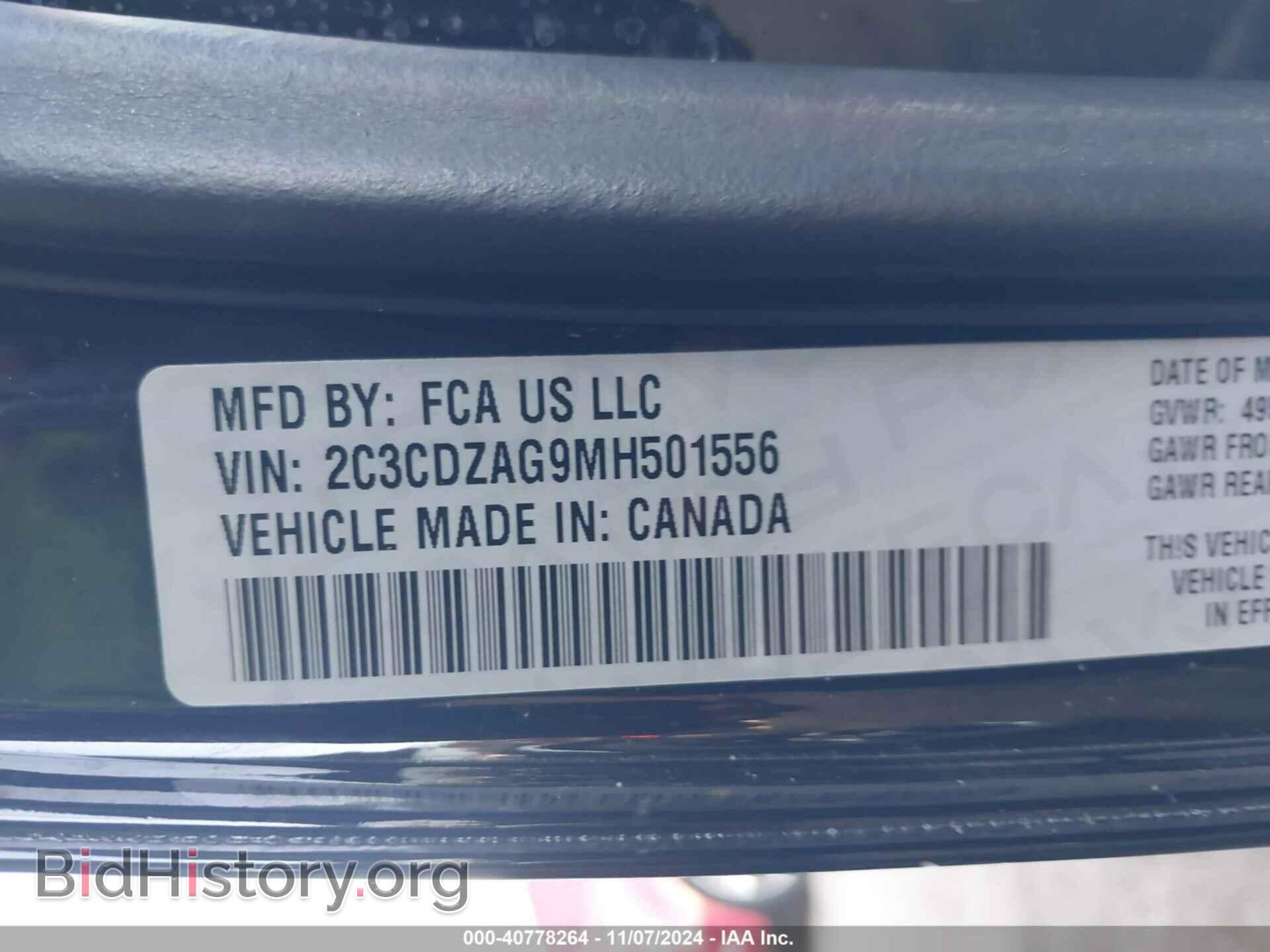 2021 DODGE CHALLENGER - VIN: 2C3CDZAG9MH501556 - Photo 9
