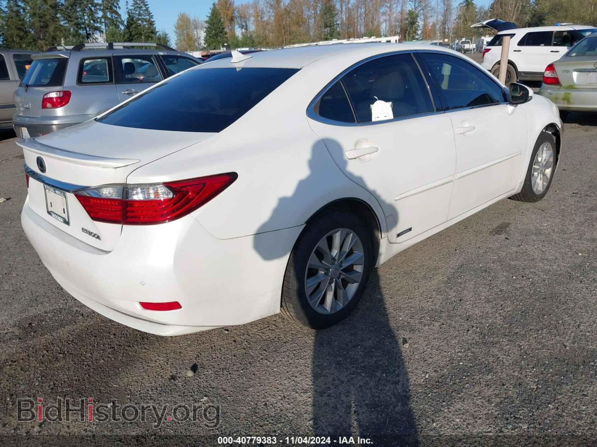 2013 LEXUS ES 300H - VIN: JTHBW1GG1D2005359 - Фото 4