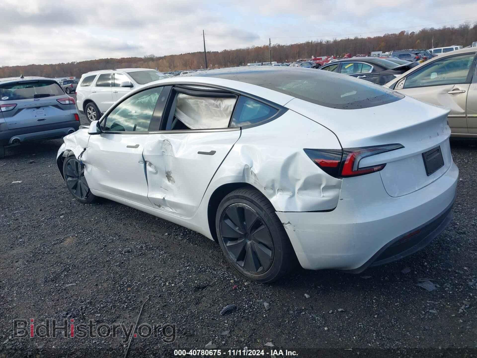 2024 TESLA MODEL 3 - VIN: 5YJ3E1EA8RF786196 - Фото 3