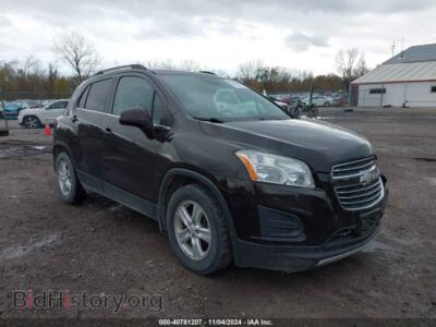 2015 Chevrolet TRAX LT, бордовый — VIN KL7CJLSB7FB117286, IAAI