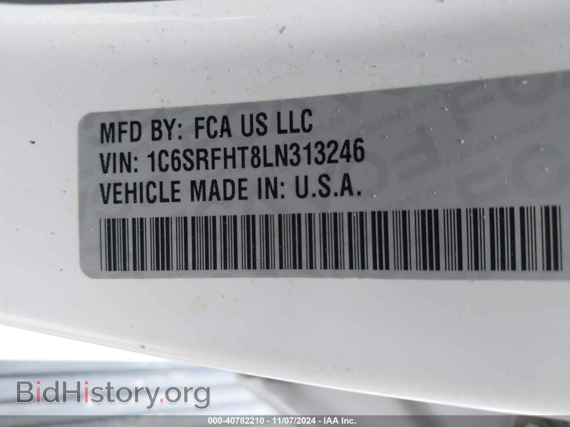 2020 RAM 1500 - VIN: 1C6SRFHT8LN313246 - Фото 9