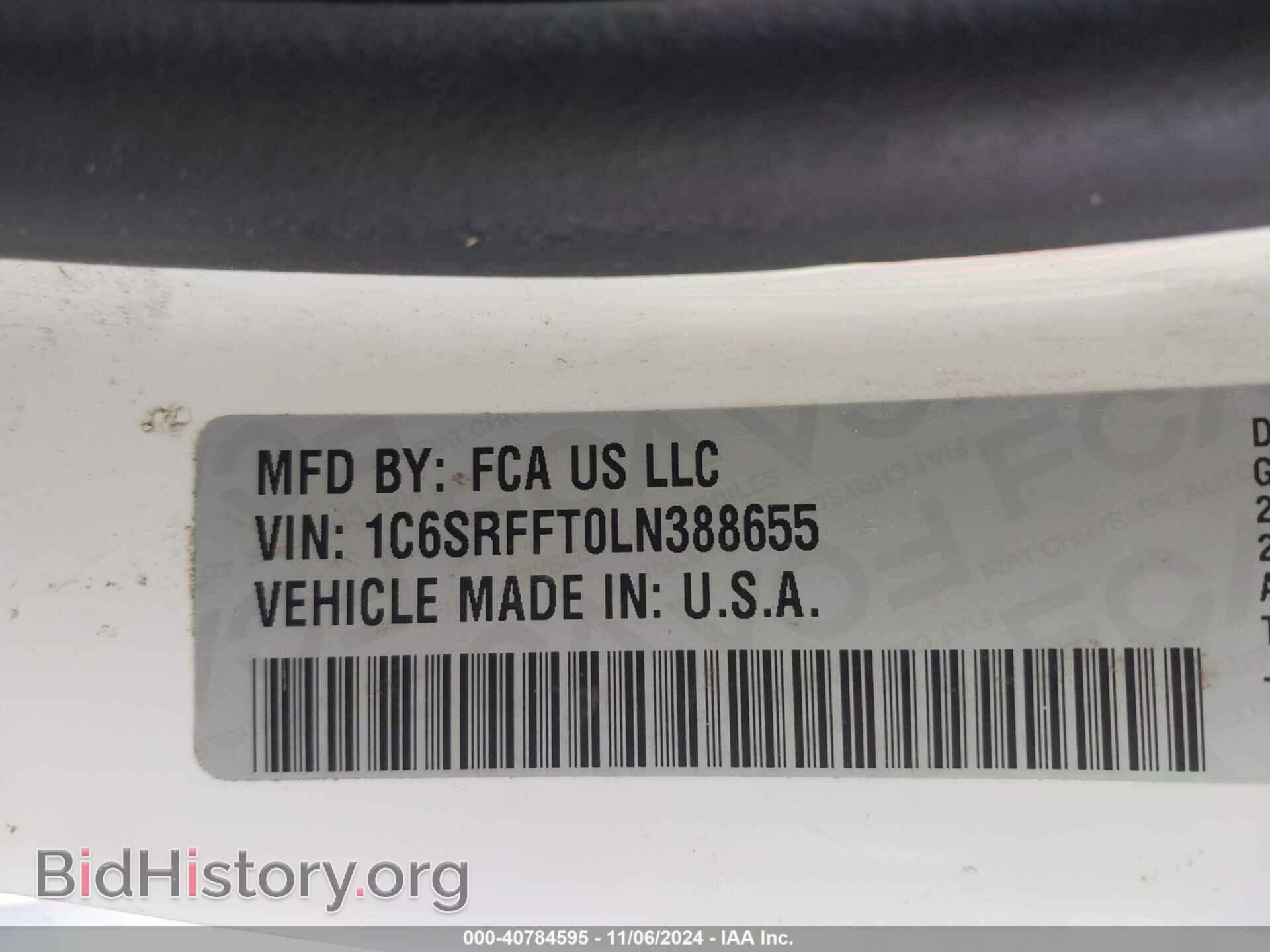 2020 RAM 1500 - VIN: 1C6SRFFT0LN388655 - Фото 9