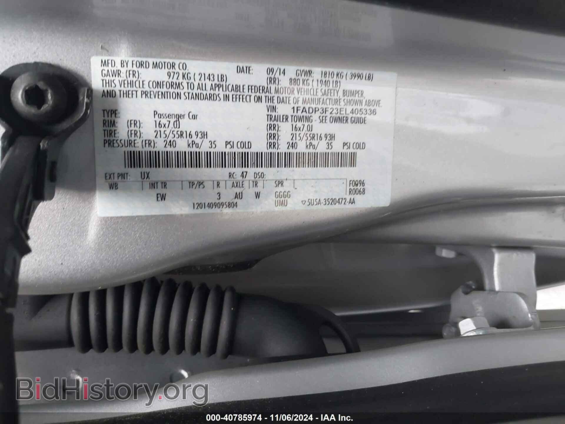 2014 FORD FOCUS - VIN: 1FADP3F23EL405336 - Photo 9