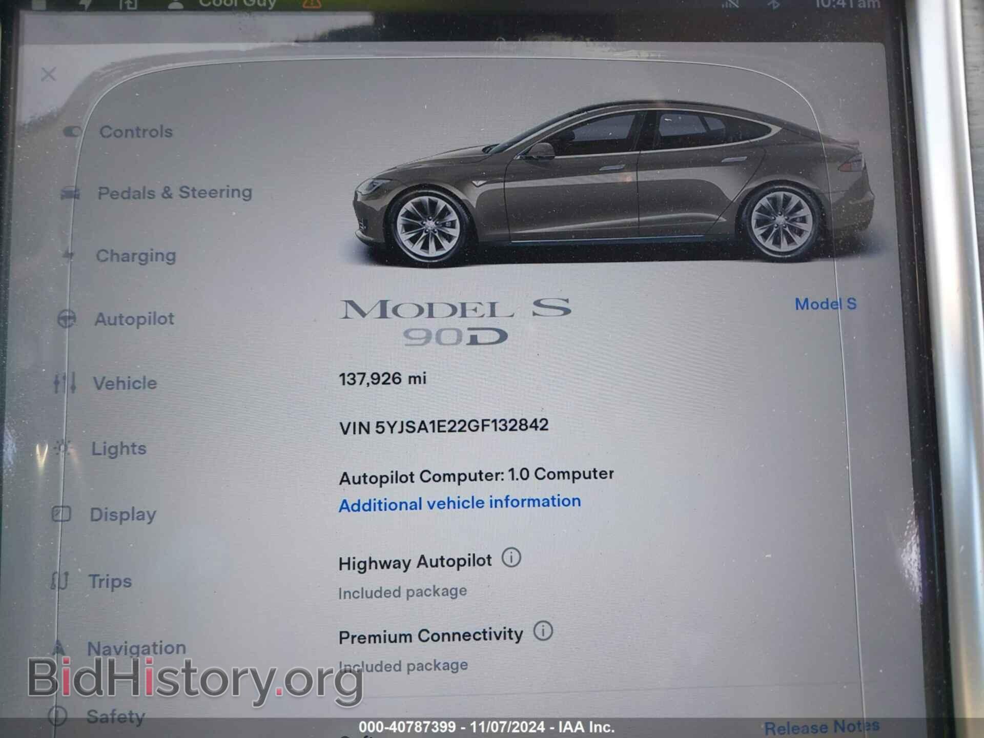 2016 TESLA MODEL S - VIN: 5YJSA1E22GF132842 - Photo 7