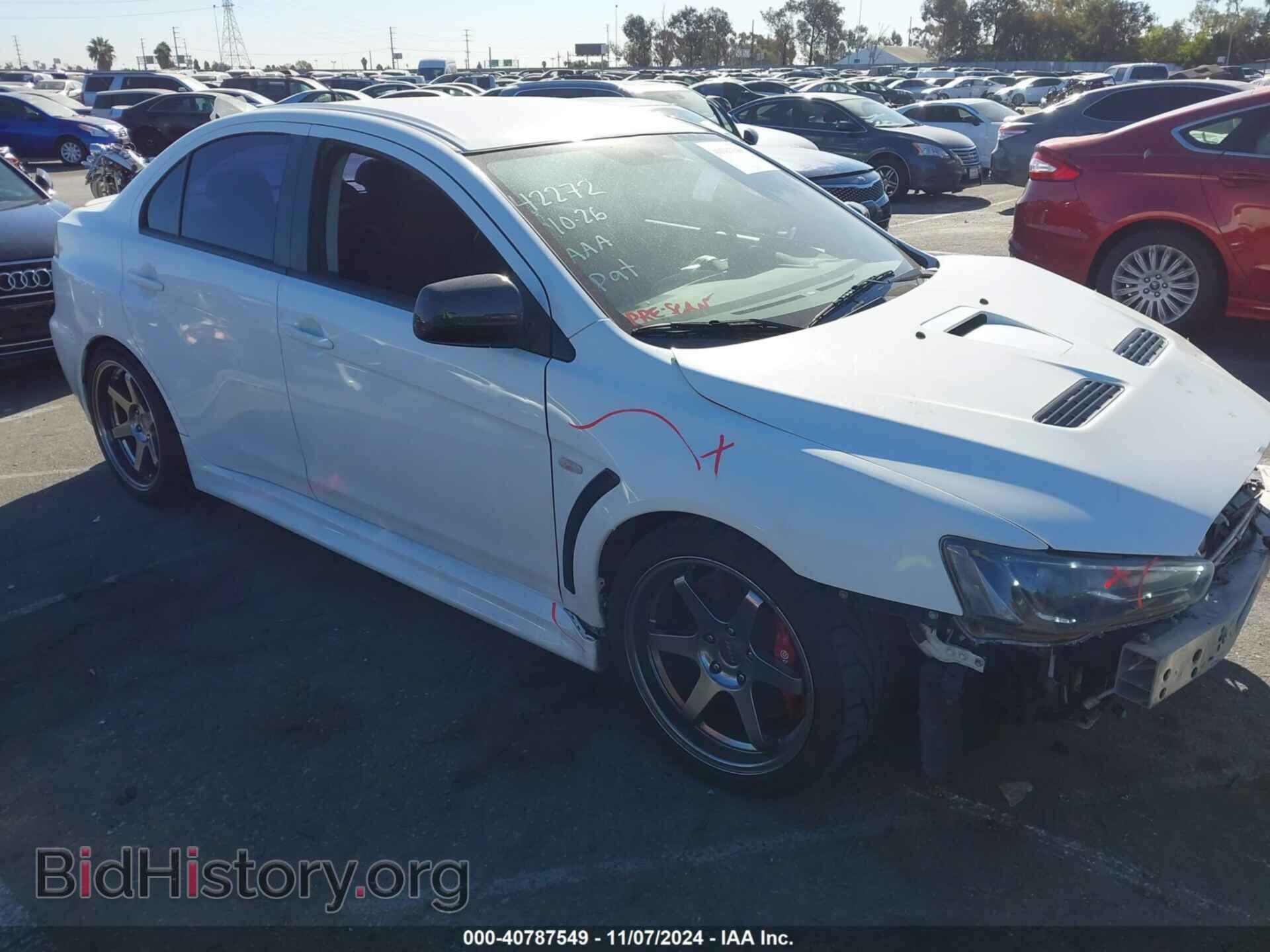Photo JA32W5FV3CU009679 - MITSUBISHI LANCER EVOLUTION 2012
