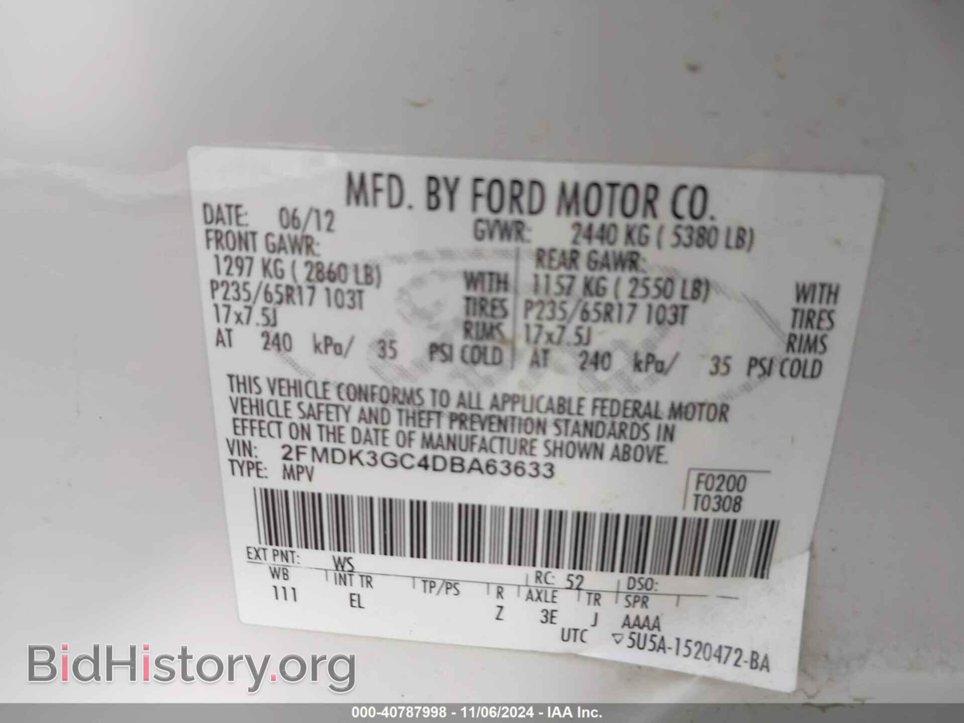 2013 FORD EDGE - VIN: 2FMDK3GC4DBA63633 - Photo 9