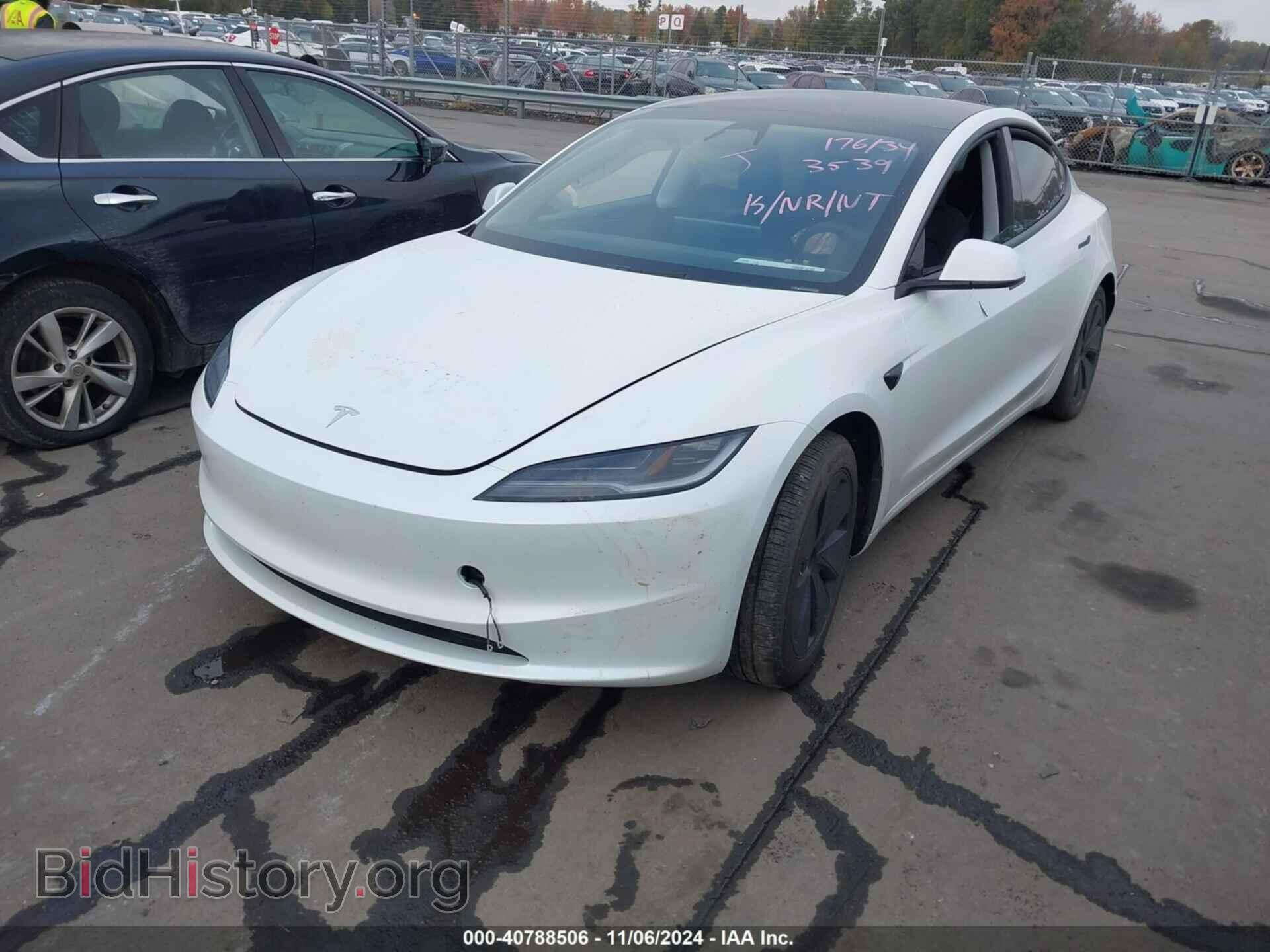 2024 TESLA MODEL 3 - VIN: 5YJ3E1EA0RF733539 - Photo 2