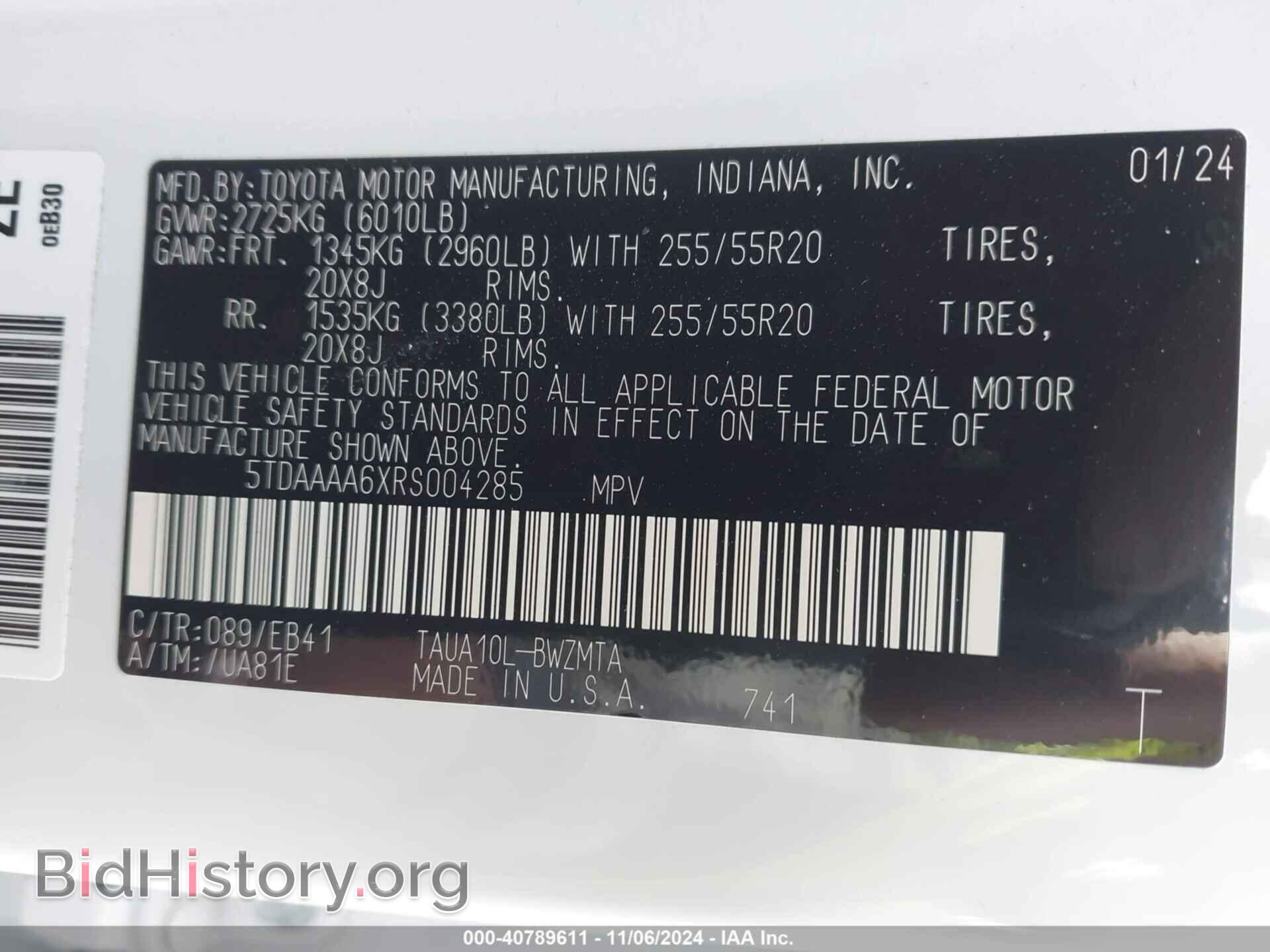 2024 LEXUS TX 350 - VIN: 5TDAAAA6XRS004285 - Фото 9