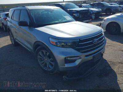 2022 Ford EXPLORER XLT, серый — VIN 1FMSK7DH9NGC51332, IAAI