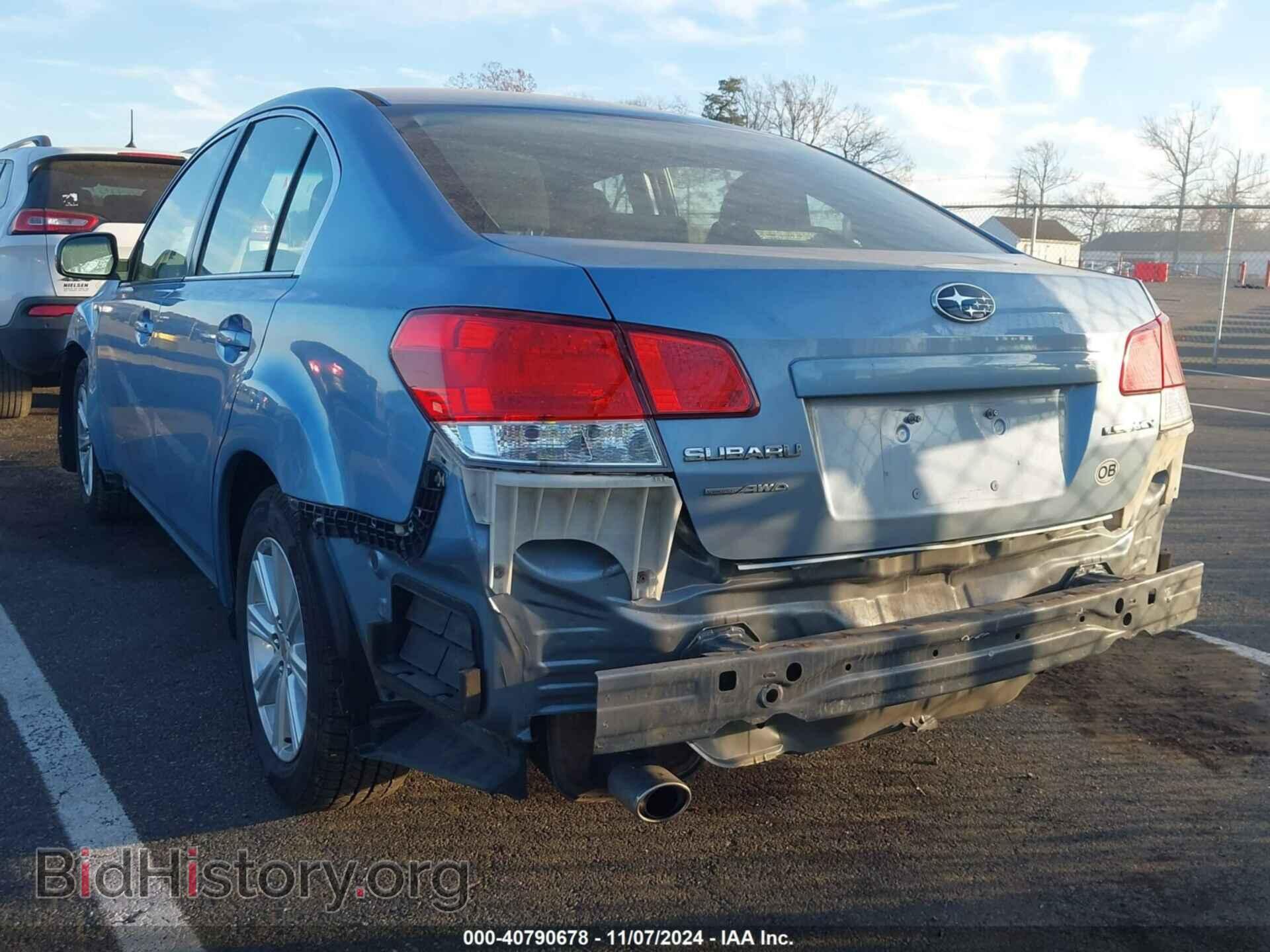 2012 SUBARU LEGACY - VIN: 4S3BMAC62C1006237 - Фото 3