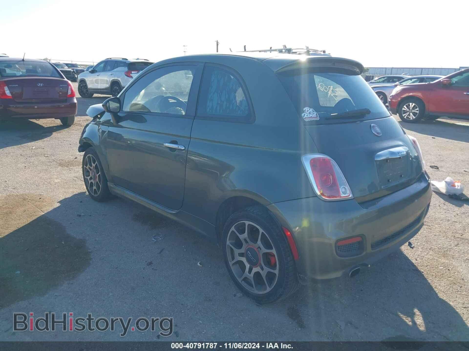 2012 FIAT 500 - VIN: 3C3CFFBRXCT123715 - Фото 3