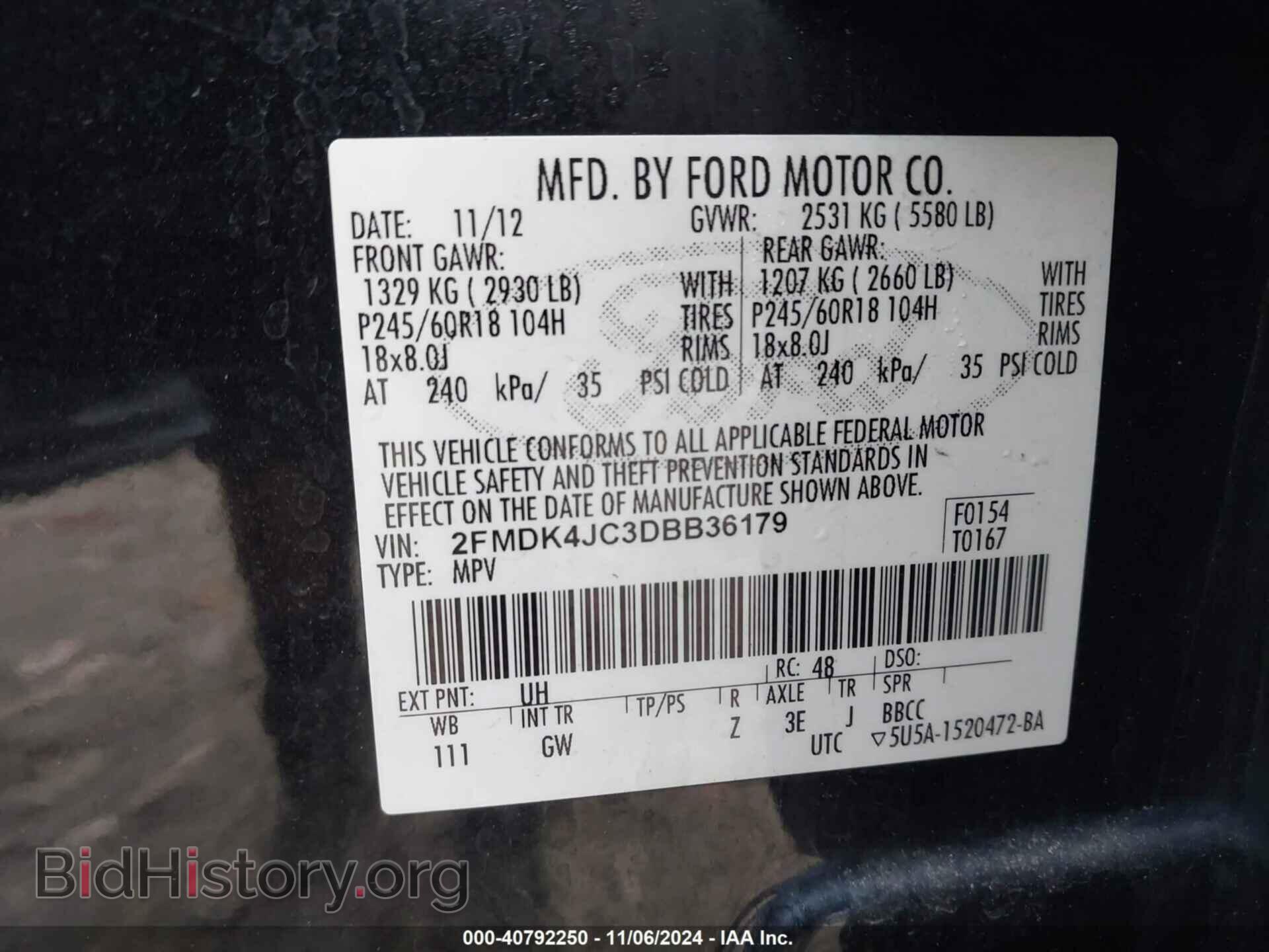 2013 FORD EDGE - VIN: 2FMDK4JC3DBB36179 - Photo 9