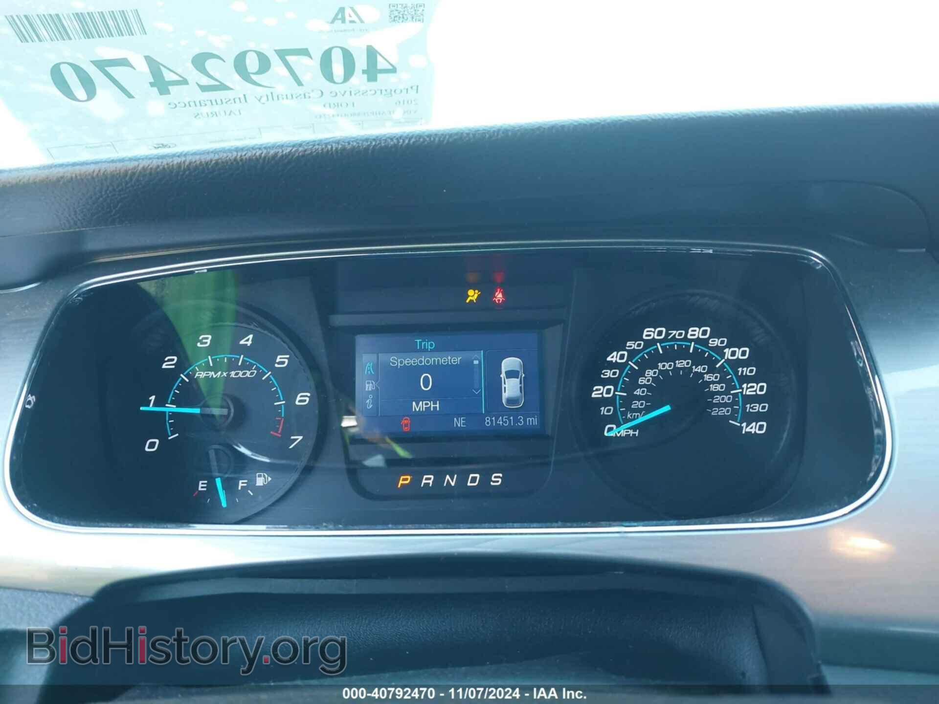2016 FORD TAURUS - VIN: 1FAHP2E88GG142743 - Фото 7