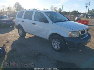 2007 Dodge DURANGO SXT, белый — VIN 1D8HB38P47F565568, IAAI
