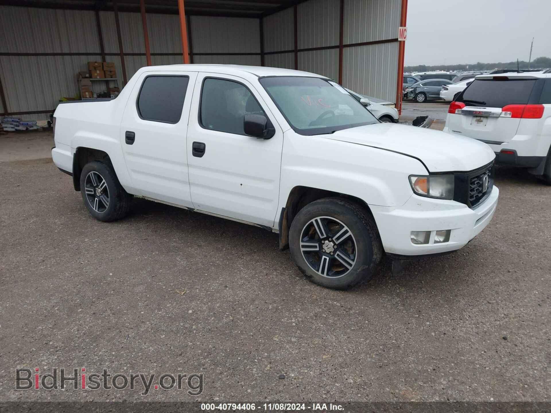 Photo 5FPYK1F76CB455021 - HONDA RIDGELINE 2012