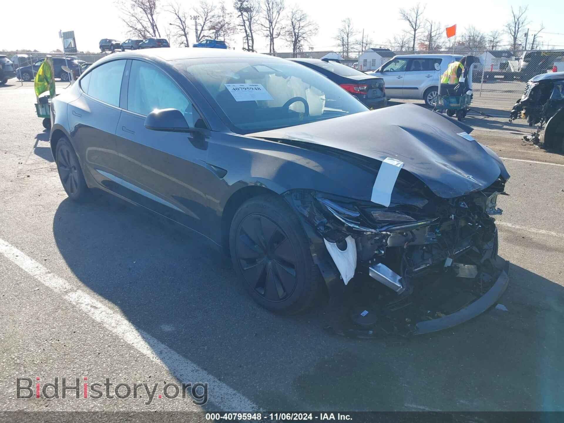 Photo 5YJ3E1EB1RF787229 - TESLA MODEL 3 2024