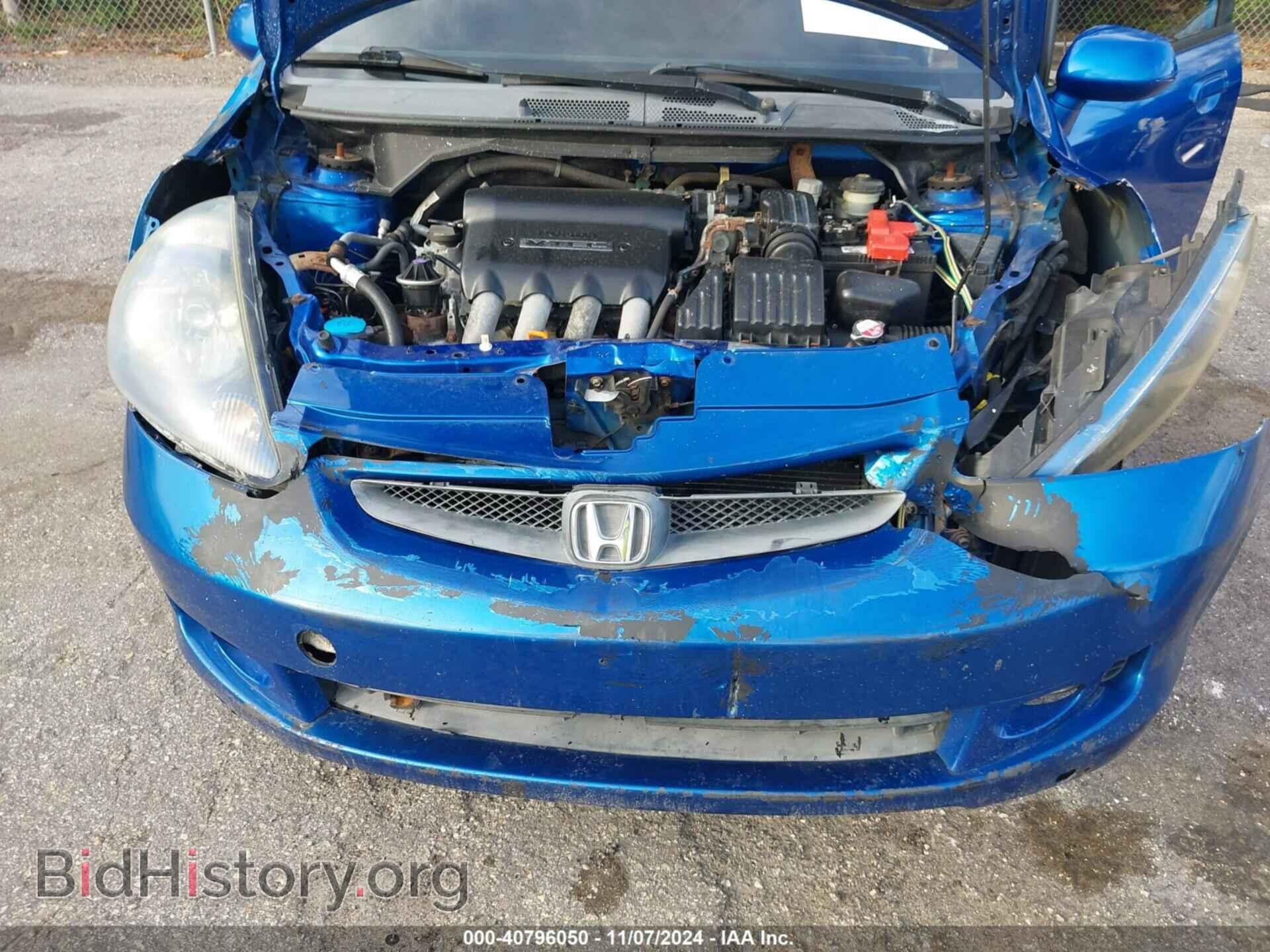 2007 HONDA FIT - VIN: JHMGD37607S054149 - Фото 6
