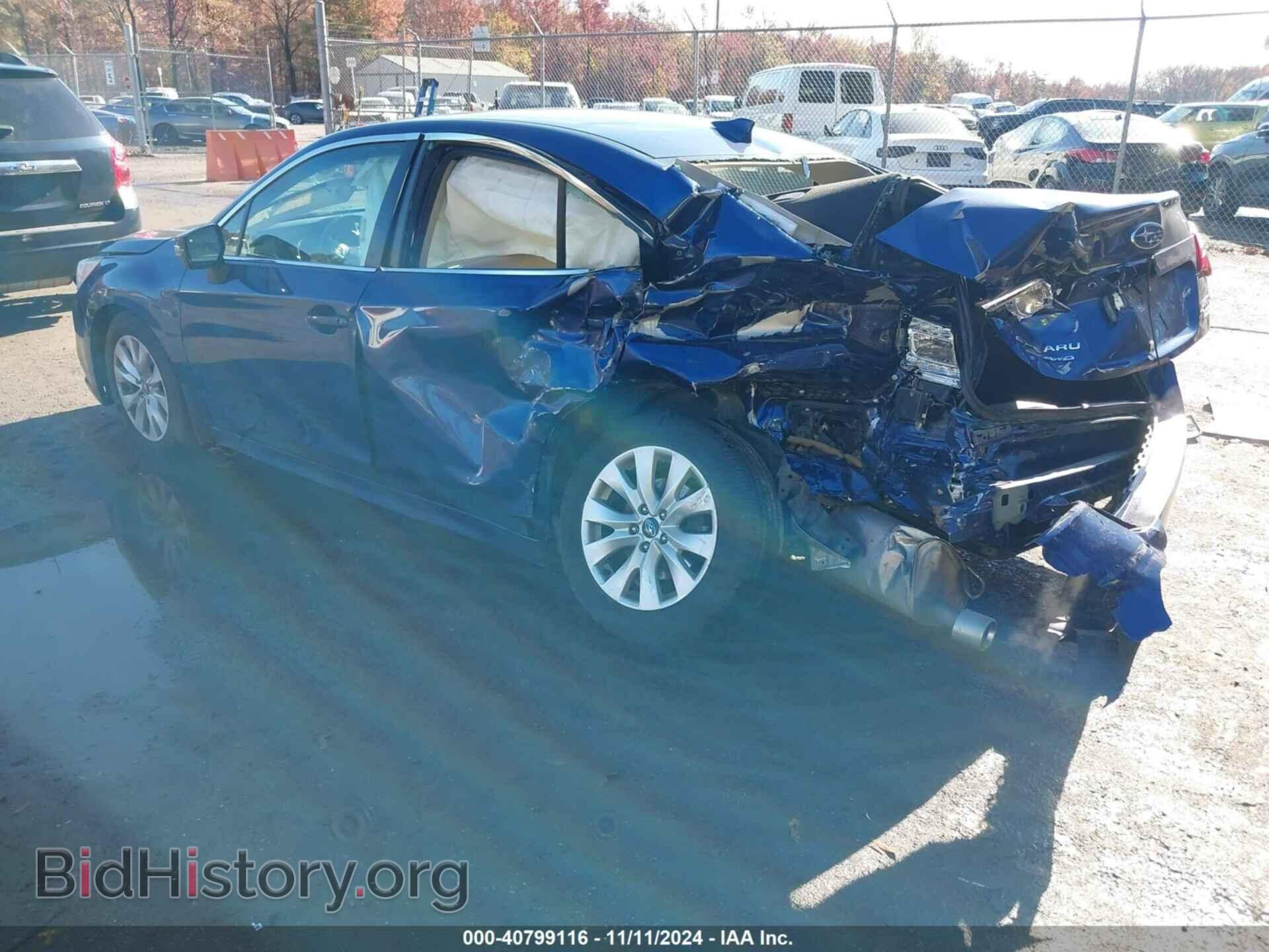 2017 SUBARU LEGACY - VIN: 4S3BNAH62H3016607 - Фото 3