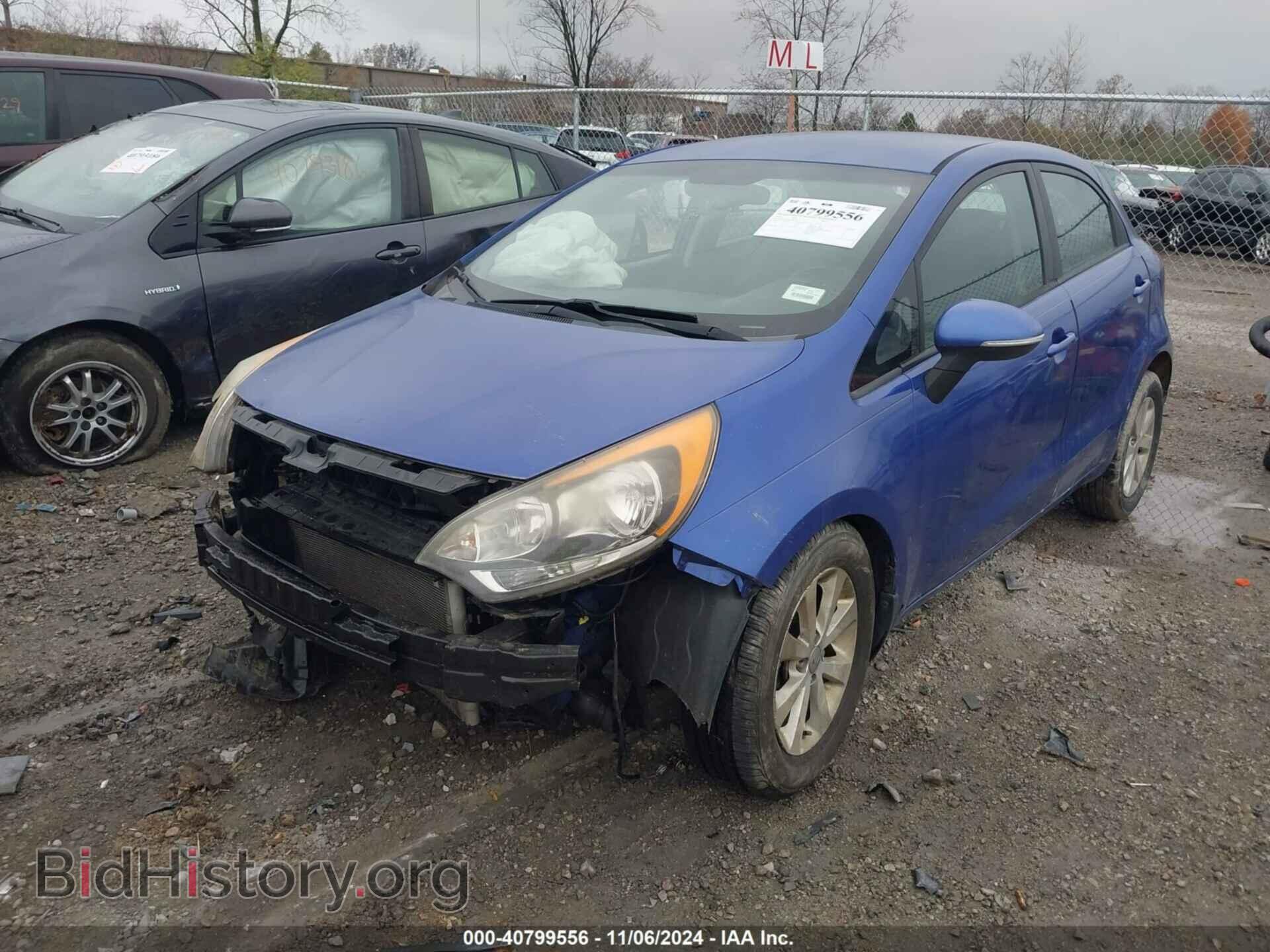 2013 KIA RIO - VIN: KNADN5A34D6231069 - Фото 2