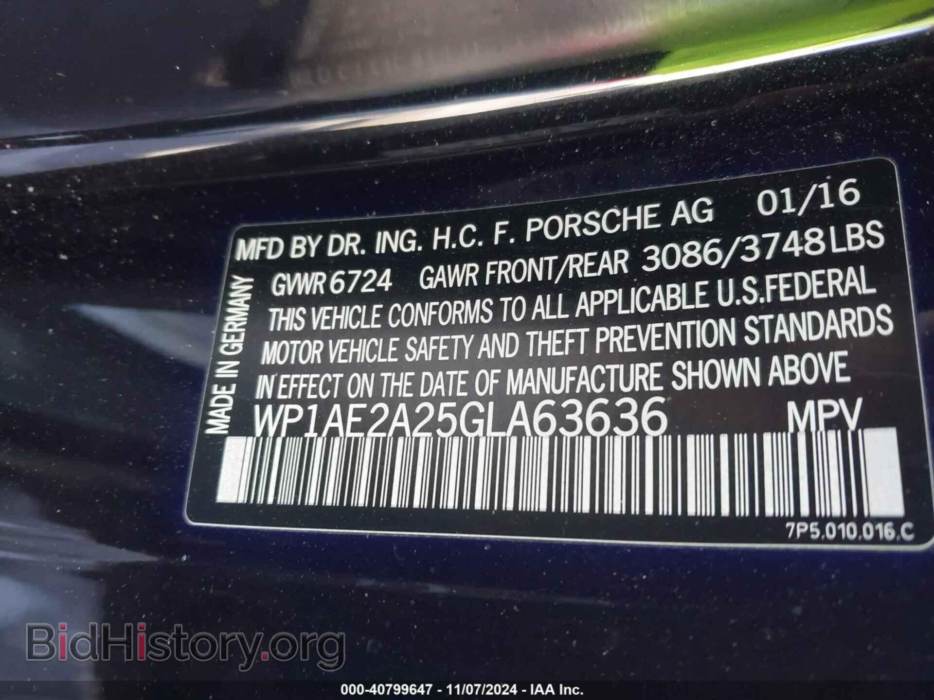 2016 PORSCHE CAYENNE E-HYBRID - VIN: WP1AE2A25GLA63636 - Фото 9