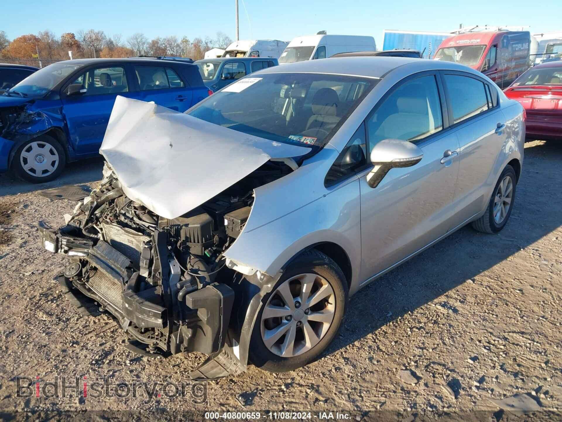 2012 KIA RIO - VIN: KNADN4A35C6050622 - Фото 2