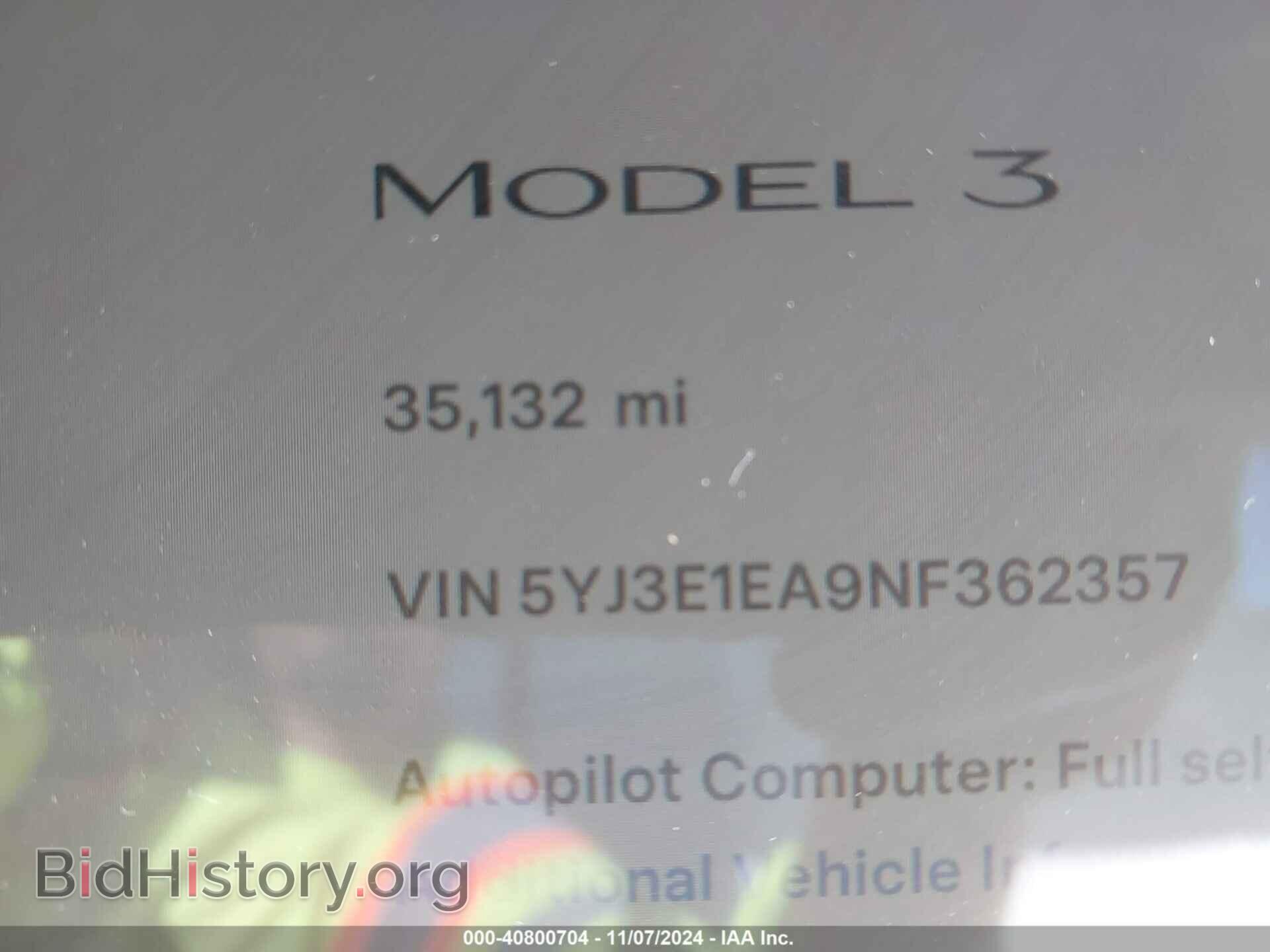 2022 TESLA MODEL 3 - VIN: 5YJ3E1EA9NF362357 - Фото 7