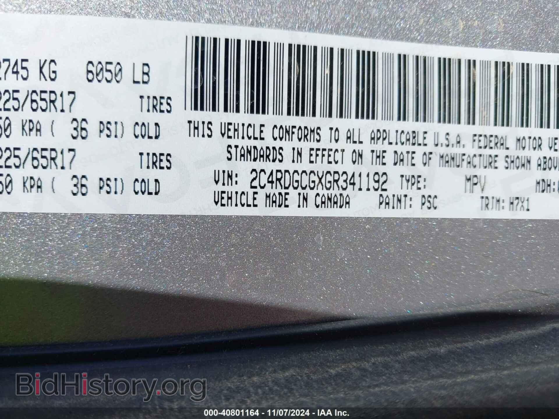 2016 DODGE GRAND CARAVAN - VIN: 2C4RDGCGXGR341192 - Фото 9