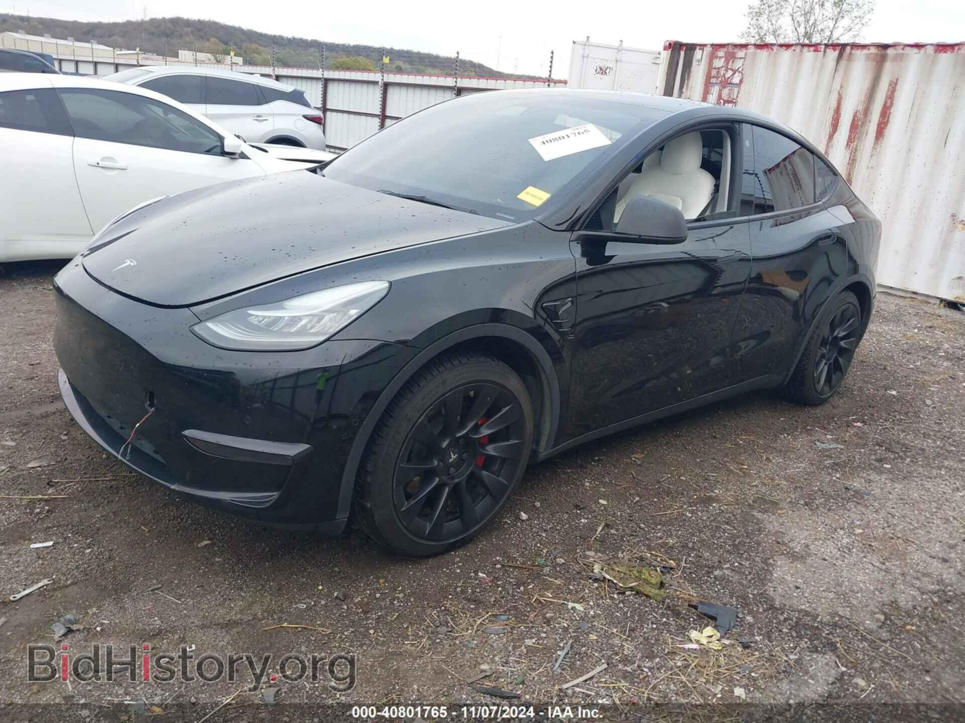 2021 TESLA MODEL Y - VIN: 5YJYGDEE2MF187145 - Фото 2