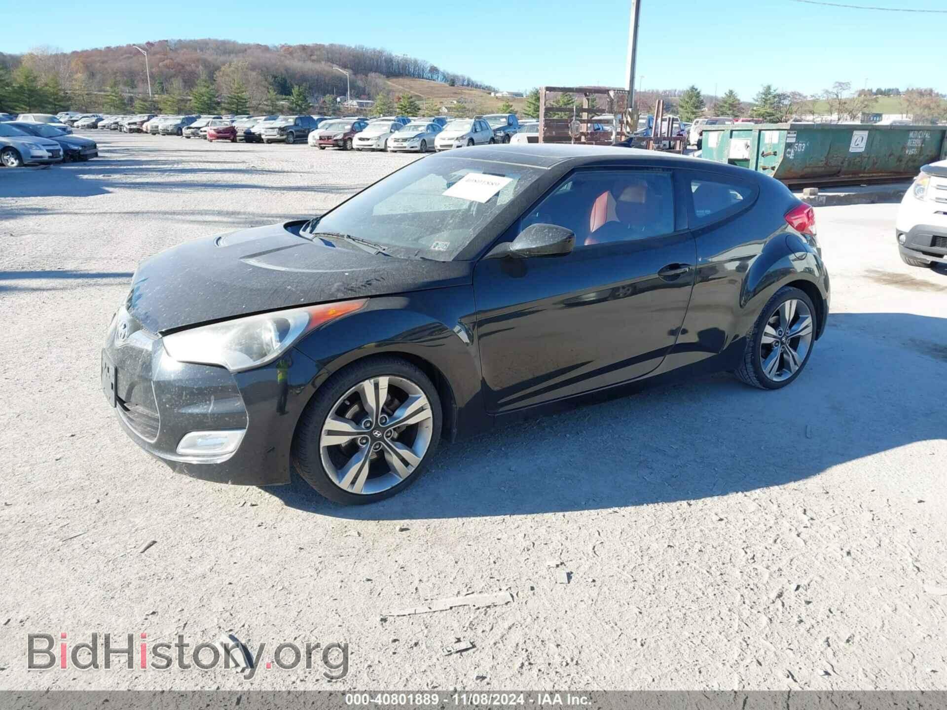 2012 HYUNDAI VELOSTER - VIN: KMHTC6AD2CU071167 - Фото 2