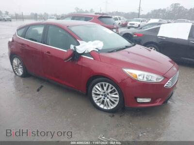 2017 Ford FOCUS TITANIUM, red — VIN 1FADP3N24HL264248, IAAI