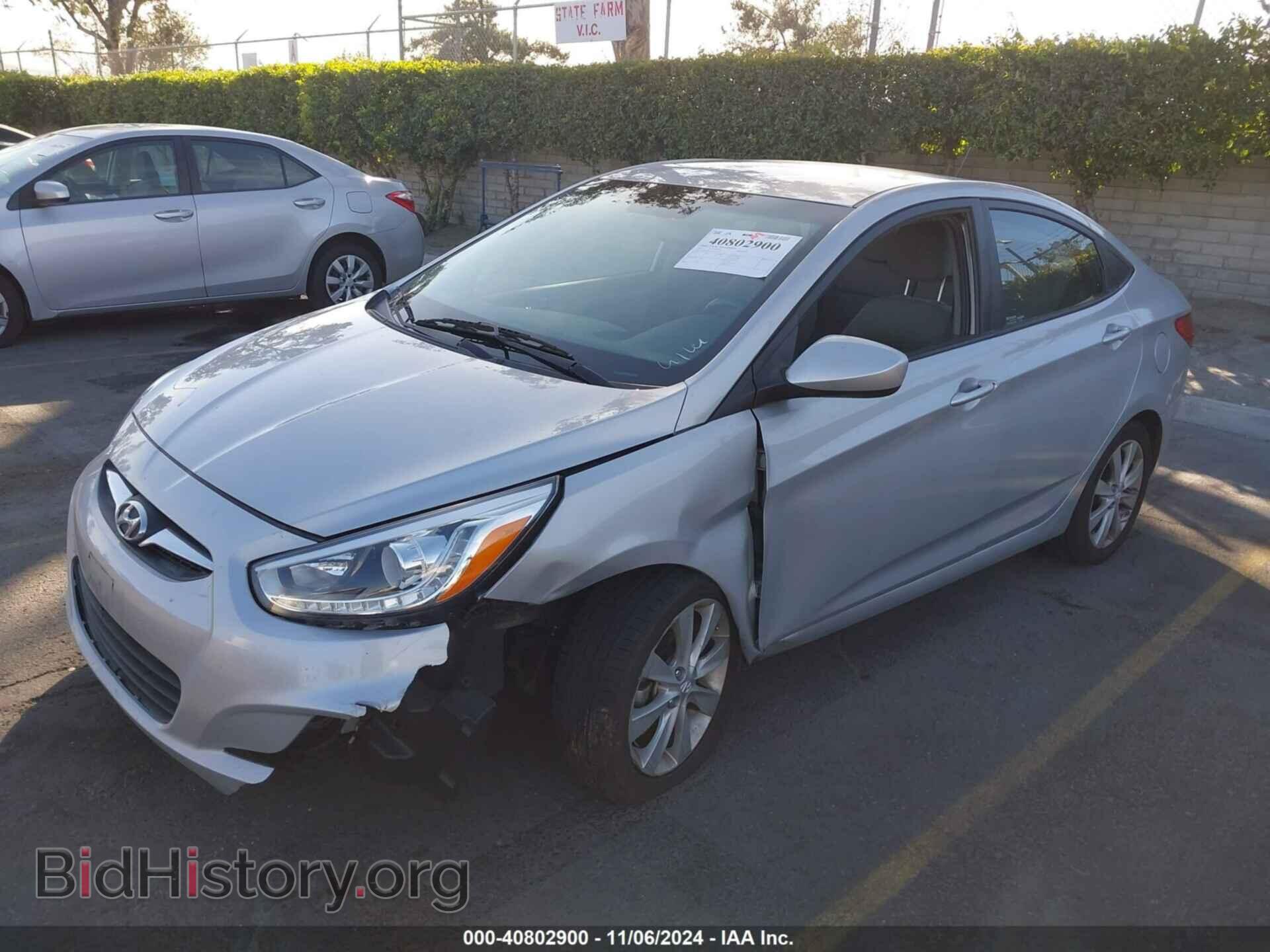 2014 HYUNDAI ACCENT - VIN: KMHCU4AE3EU591701 - Фото 2
